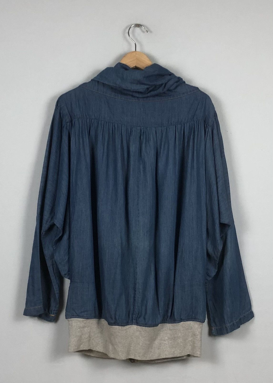 Tsumori Chisato Rare Design💥Tsumori Chisato Blue Baggy Hooded Jacket Size US XXL / EU 58 / 5 - 8 Thumbnail
