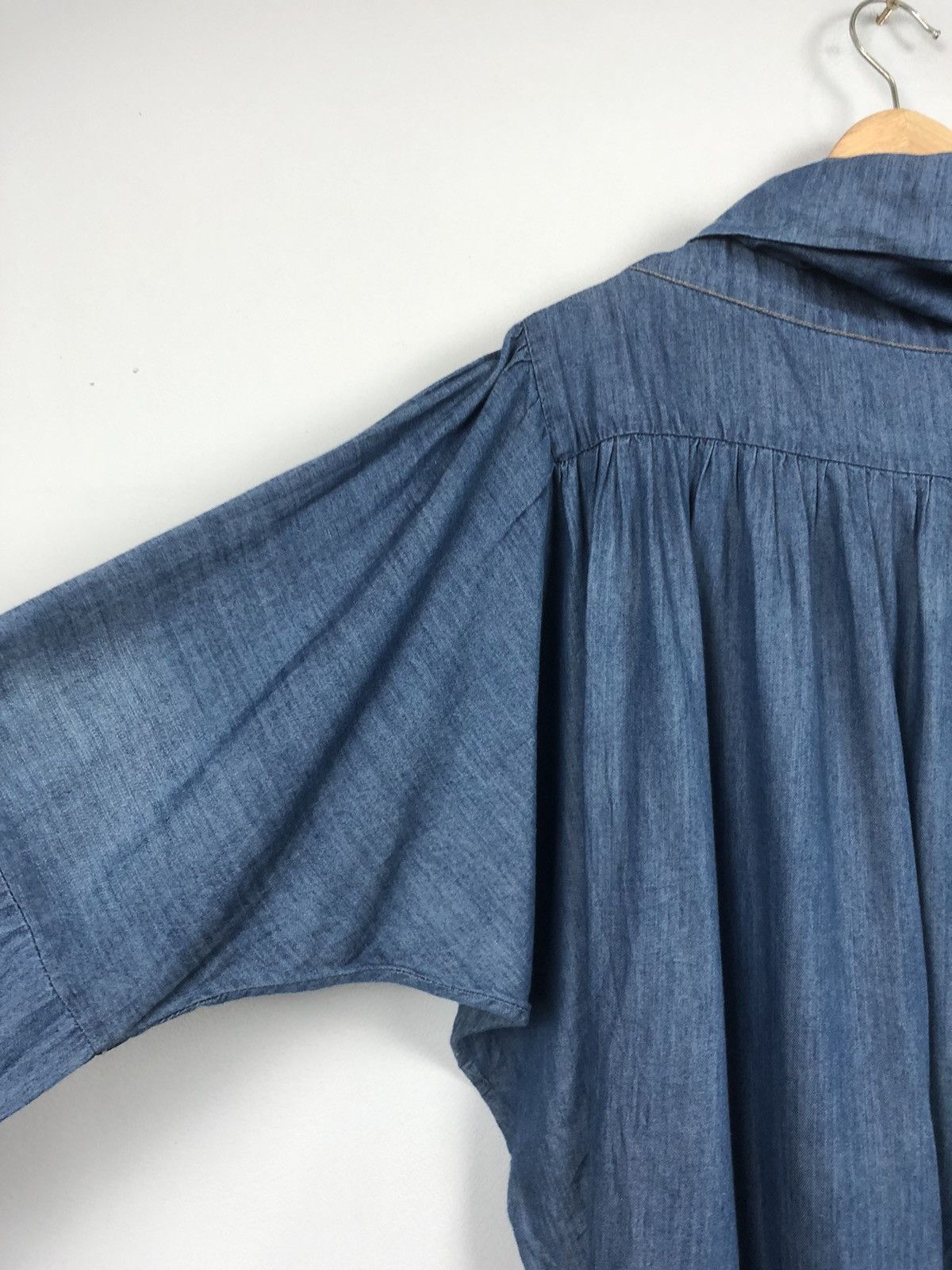 Tsumori Chisato Rare Design💥Tsumori Chisato Blue Baggy Hooded Jacket Size US XXL / EU 58 / 5 - 5 Thumbnail