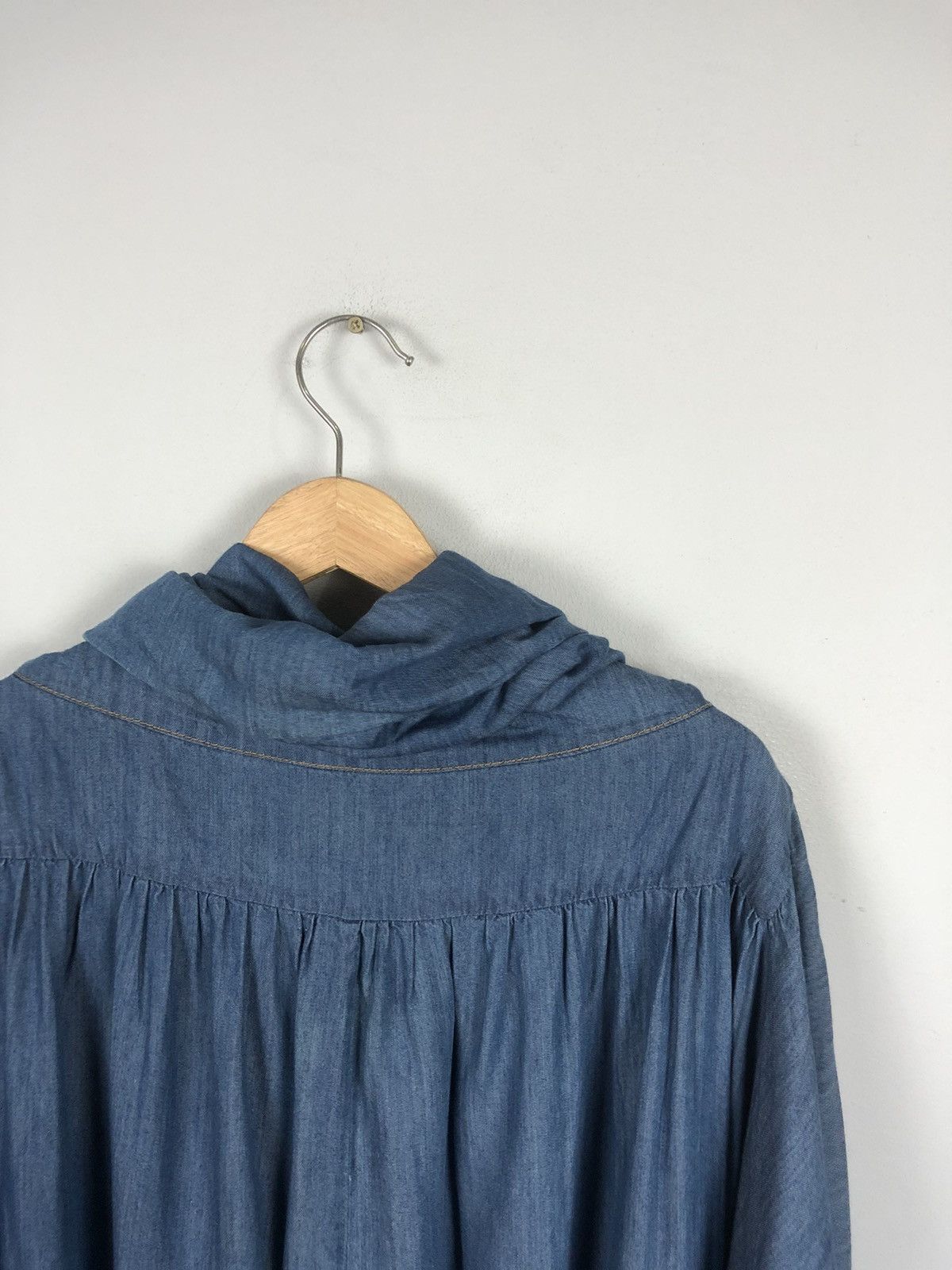Tsumori Chisato Rare Design💥Tsumori Chisato Blue Baggy Hooded Jacket Size US XXL / EU 58 / 5 - 7 Thumbnail