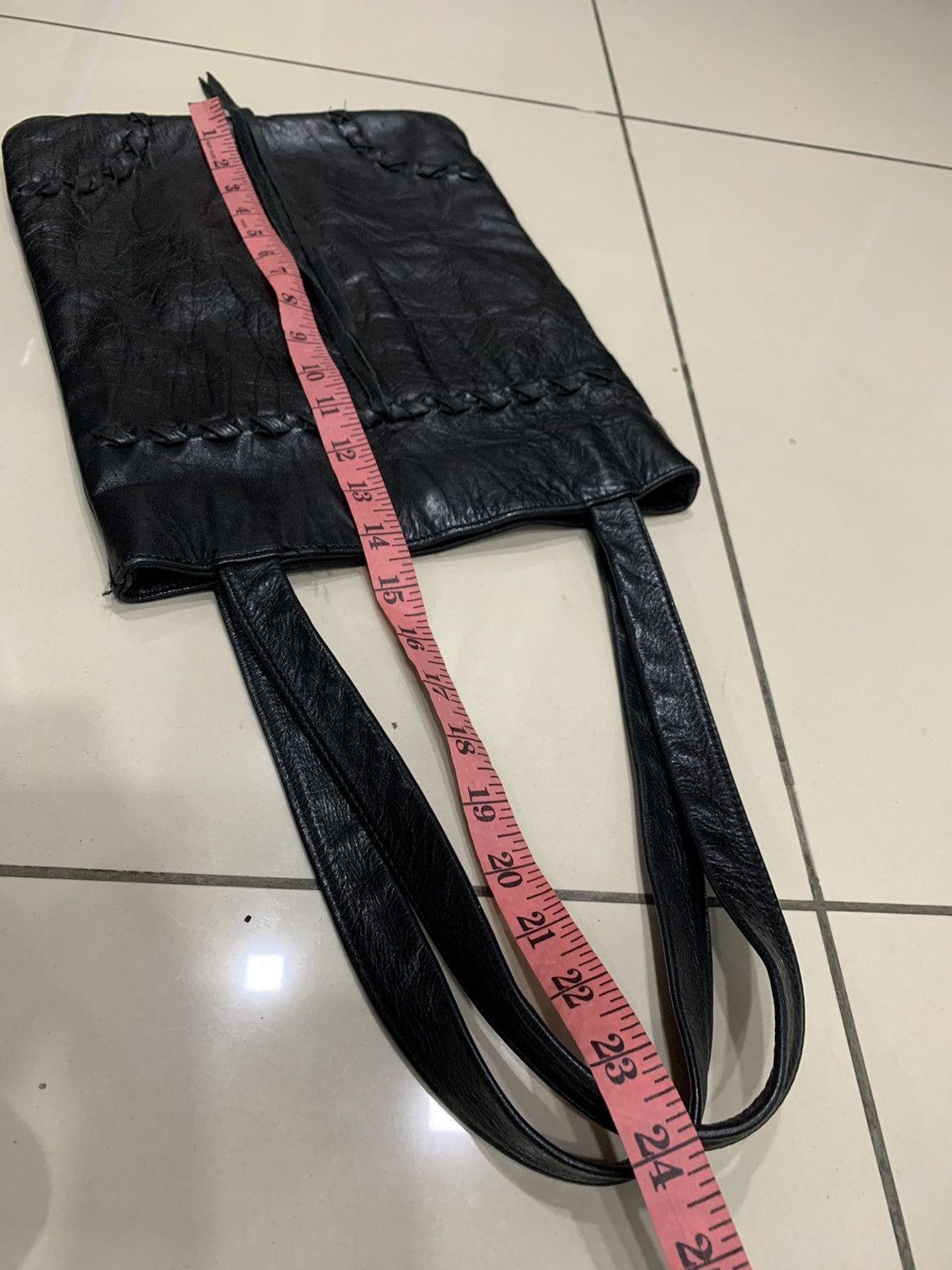 Limi Feu LIMI FEU BY YOHJI YAMAMOTO LEATHER TOTE BAG Size ONE SIZE - 3 Thumbnail