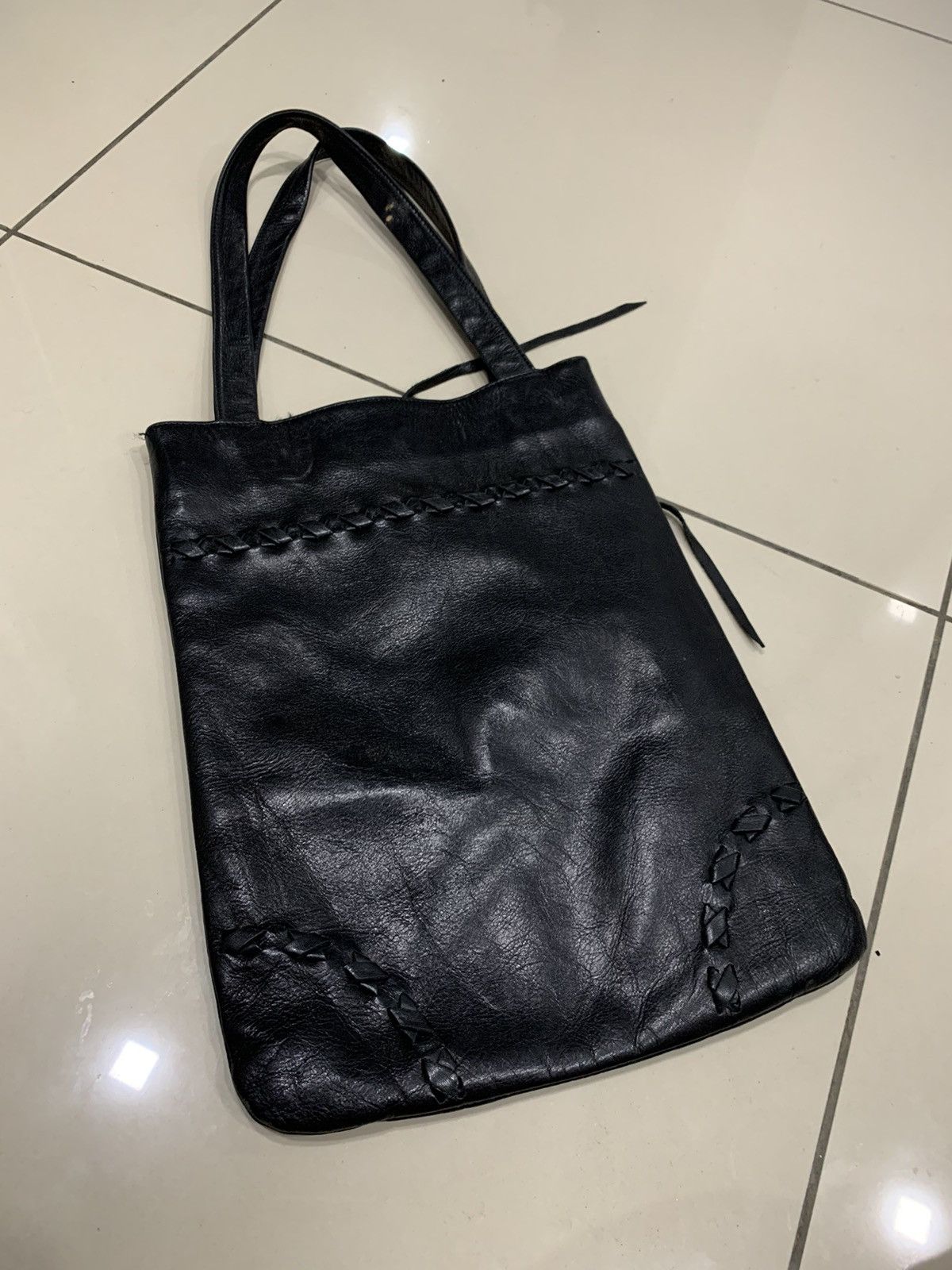 Limi Feu LIMI FEU BY YOHJI YAMAMOTO LEATHER TOTE BAG Size ONE SIZE - 5 Thumbnail