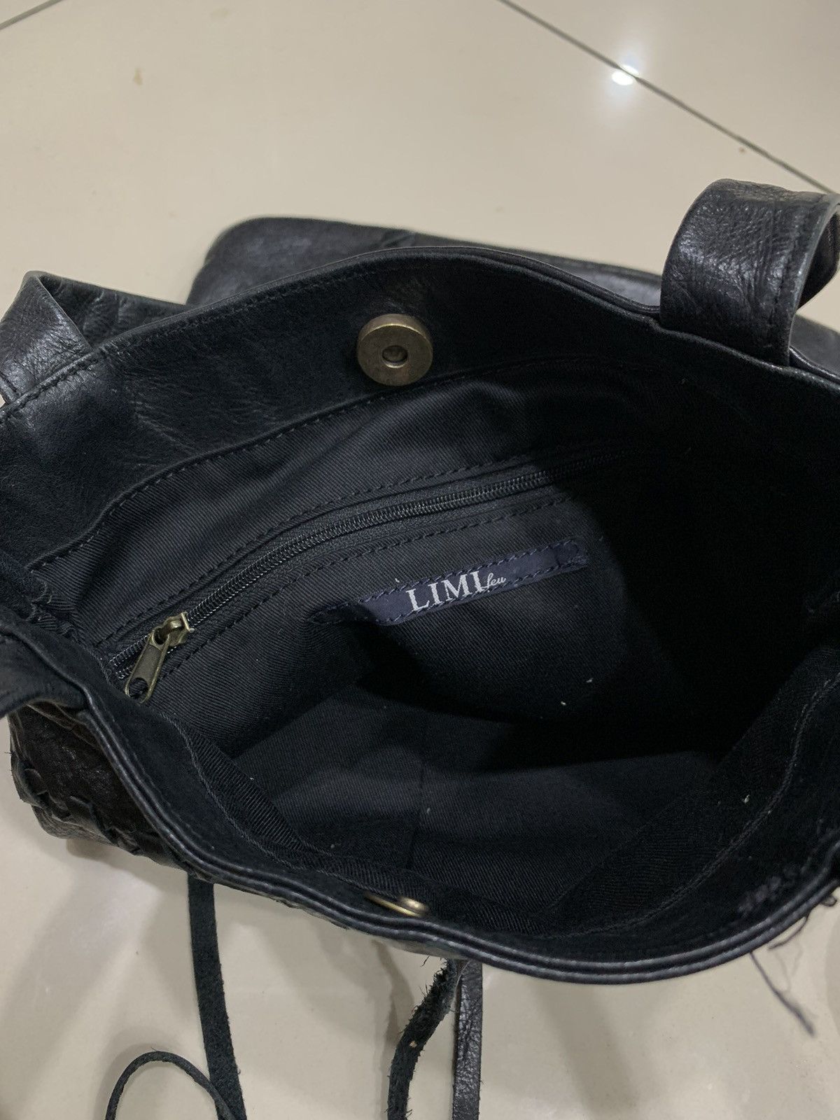 Limi Feu LIMI FEU BY YOHJI YAMAMOTO LEATHER TOTE BAG Size ONE SIZE - 4 Thumbnail