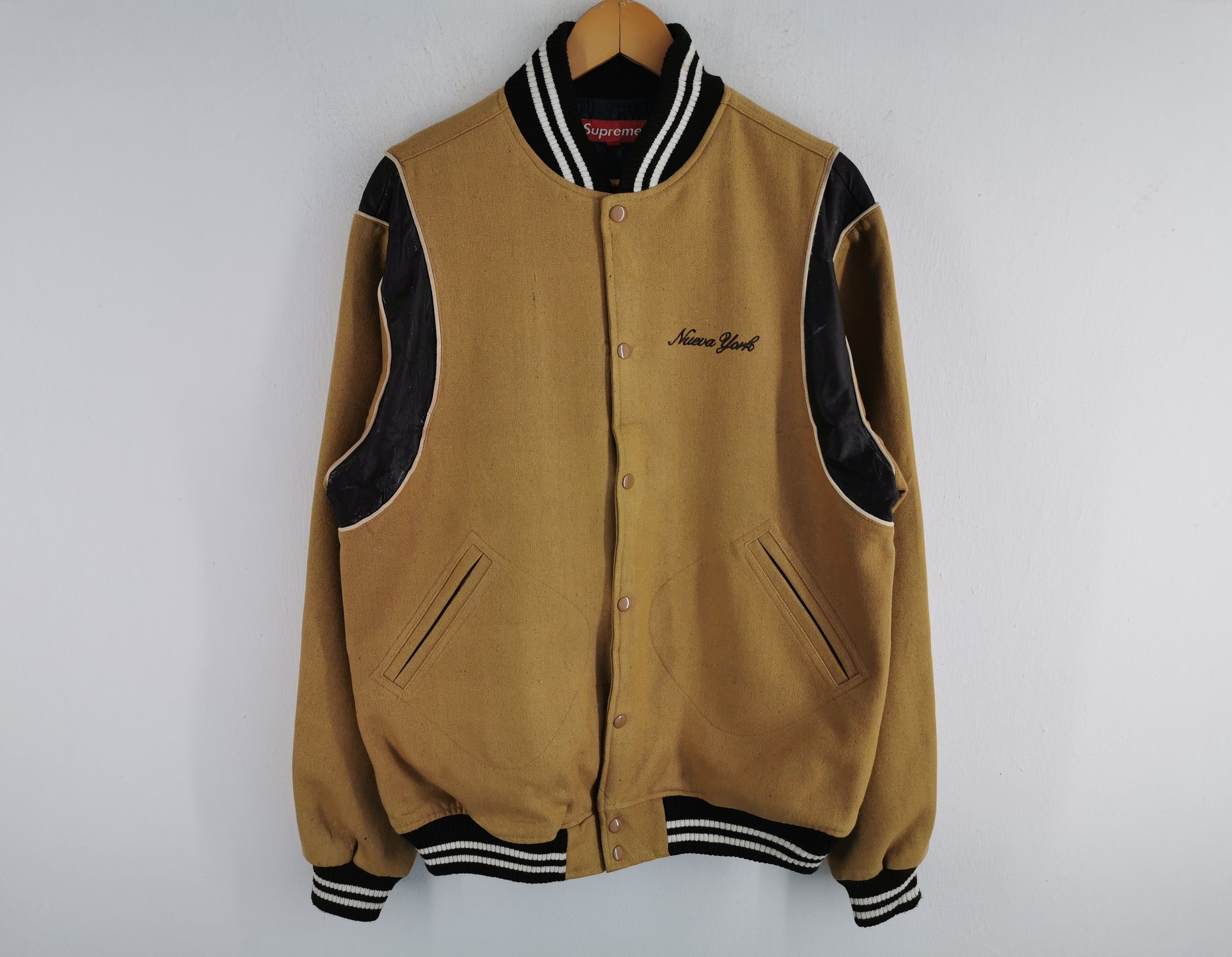 Supreme Vintage Supreme Wool Varsity Jacket Made In USA Size XL Size US XL / EU 56 / 4 - 2 Thumbnail