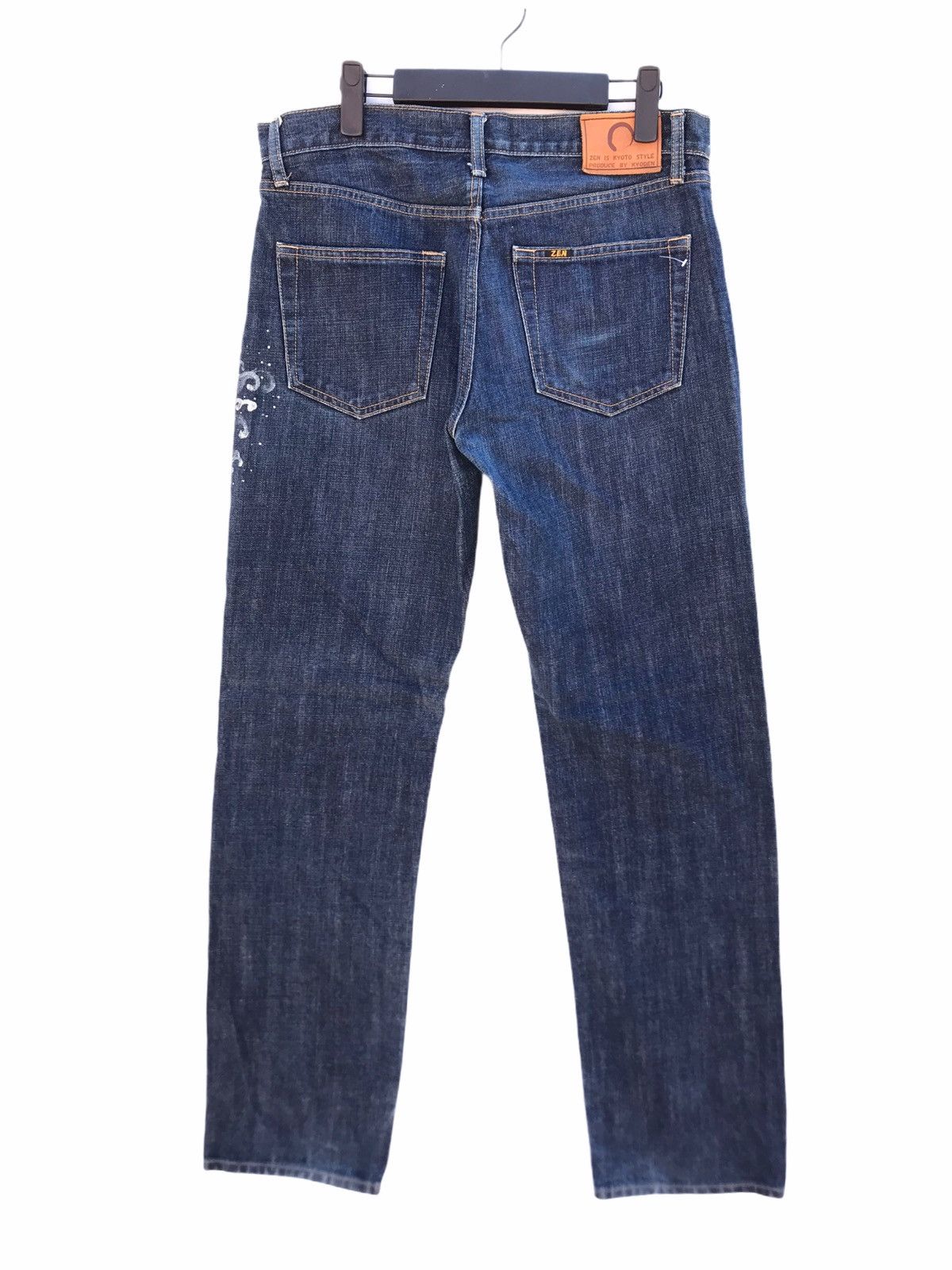 Japanese Brand Zen Carp Fish Printed Design Jeans Size US 34 / EU 50 - 3 Thumbnail