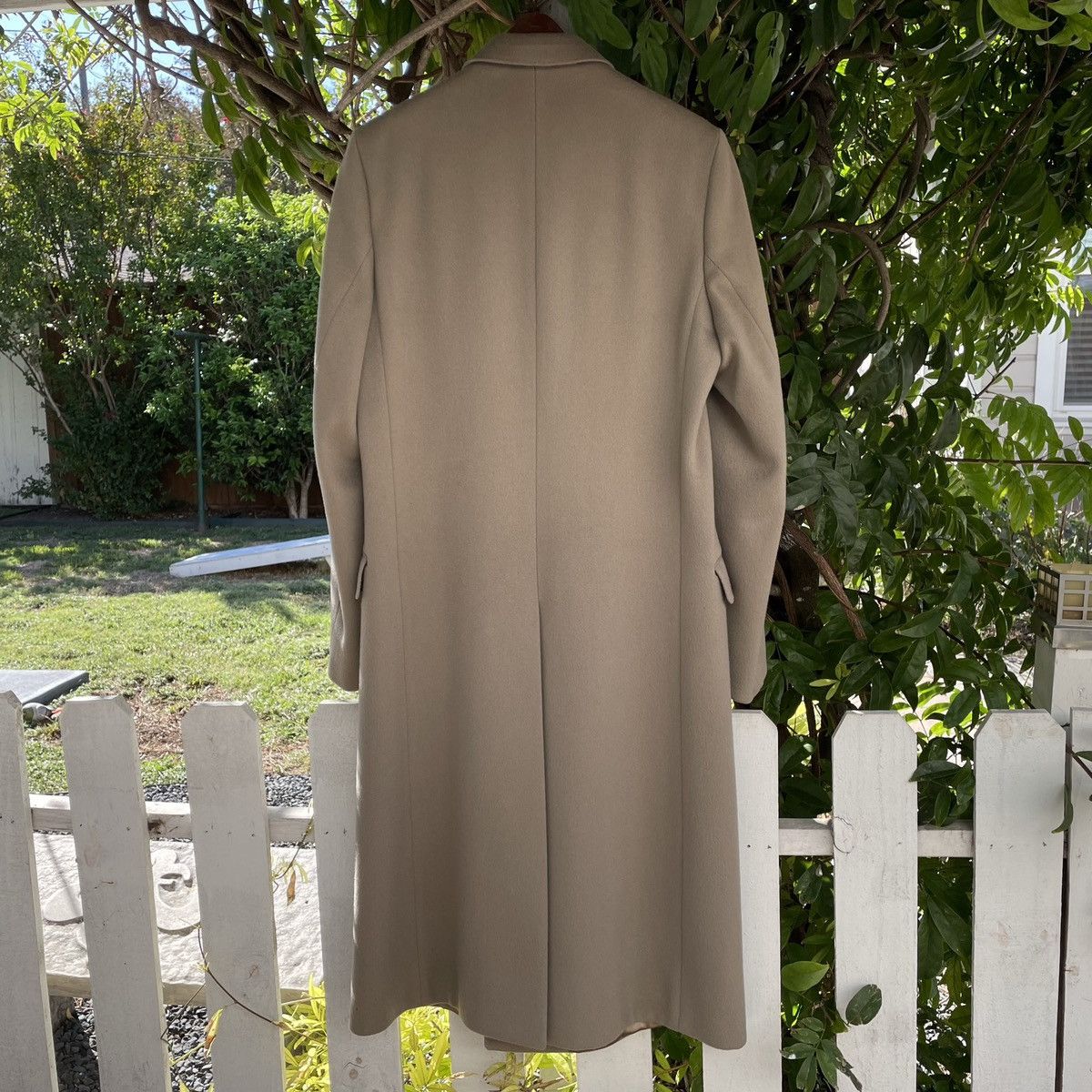 Vintage 70s Hugo Boss Heavy Wool Overcoat Earthtones Size US M / EU 48-50 / 2 - 8 Thumbnail