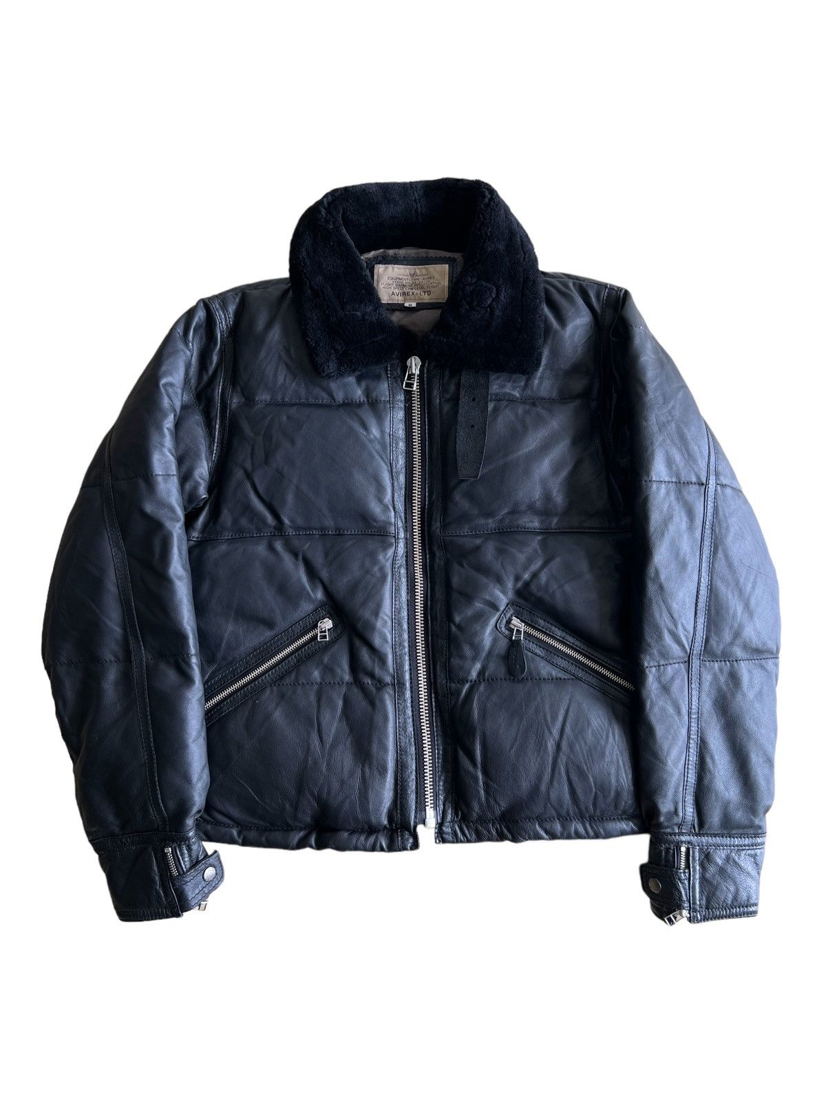 Aero Leather × Avirex Varsity Jacket 90s Avirex USAF Genuine Aero Leather × Avirex Varsity Jacket 90s Avirex USAF Genuine