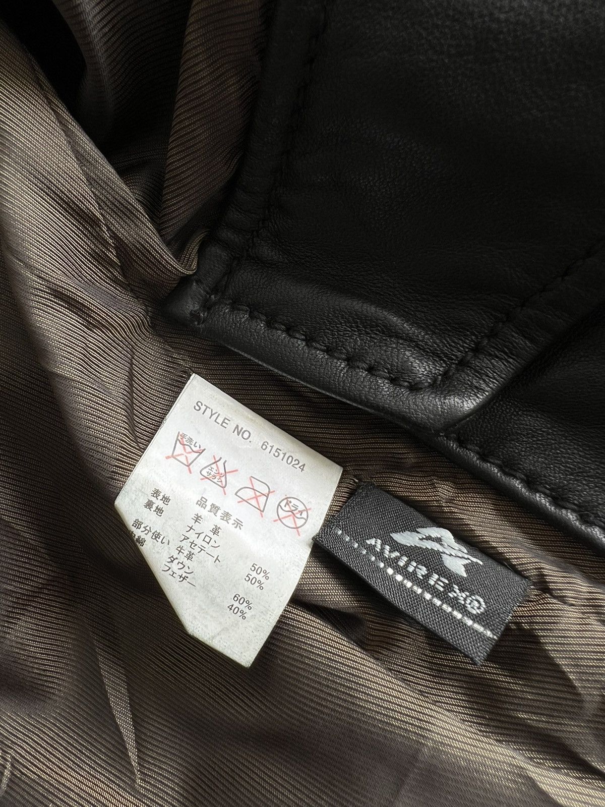 Avirex GRAIL🔥90s Avirex Genuine Sheep Leather Fur Neck Down Jacket Size US M / EU 48-50 / 2 - 11 Thumbnail