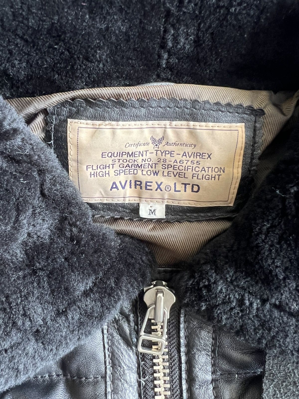 Avirex GRAIL🔥90s Avirex Genuine Sheep Leather Fur Neck Down Jacket Size US M / EU 48-50 / 2 - 10 Thumbnail