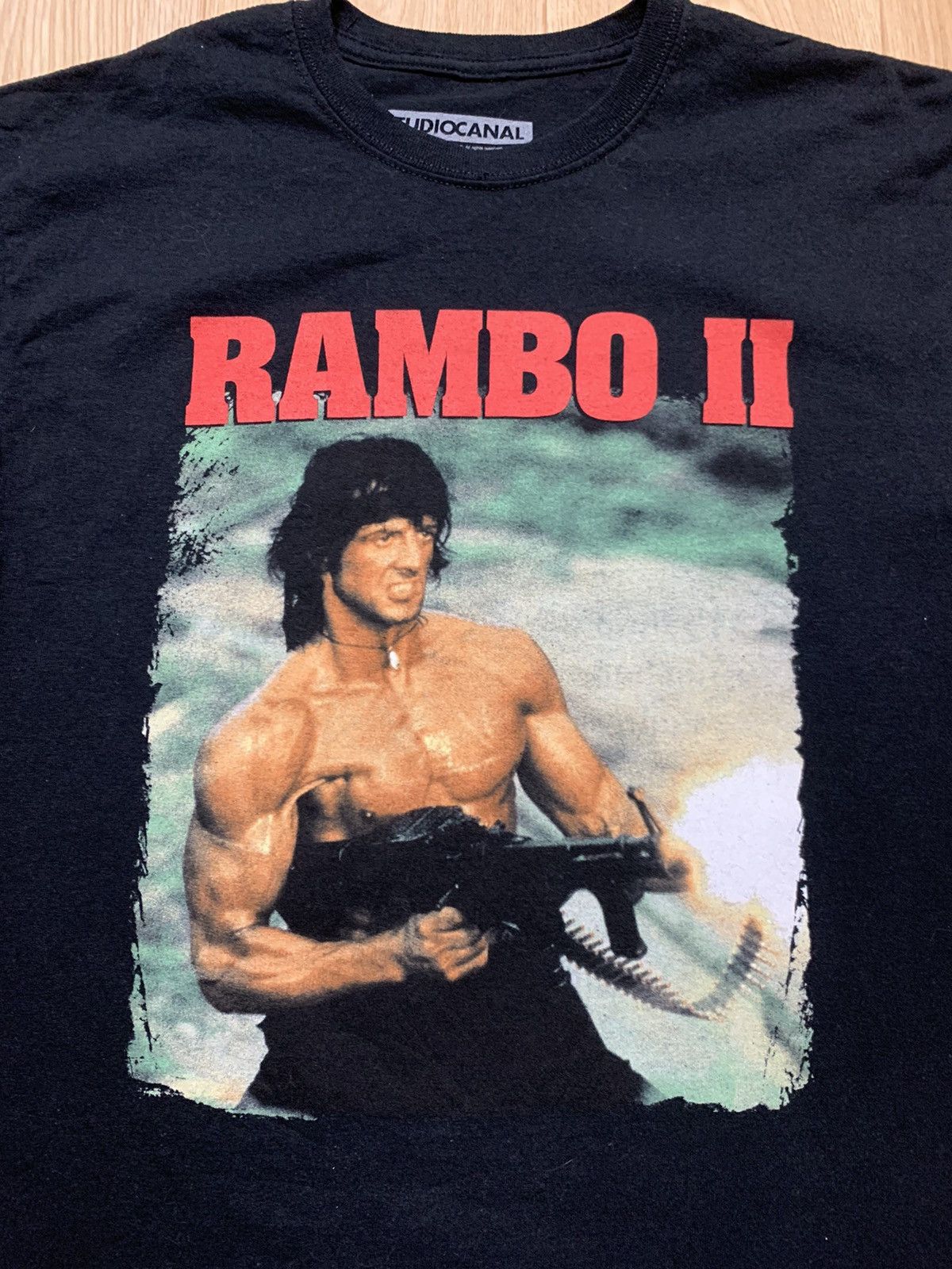 Vintage Vintage Studiocanal 1985 Rambo 2 First Blood T-Shirt Size US M / EU 48-50 / 2 - 3 Thumbnail