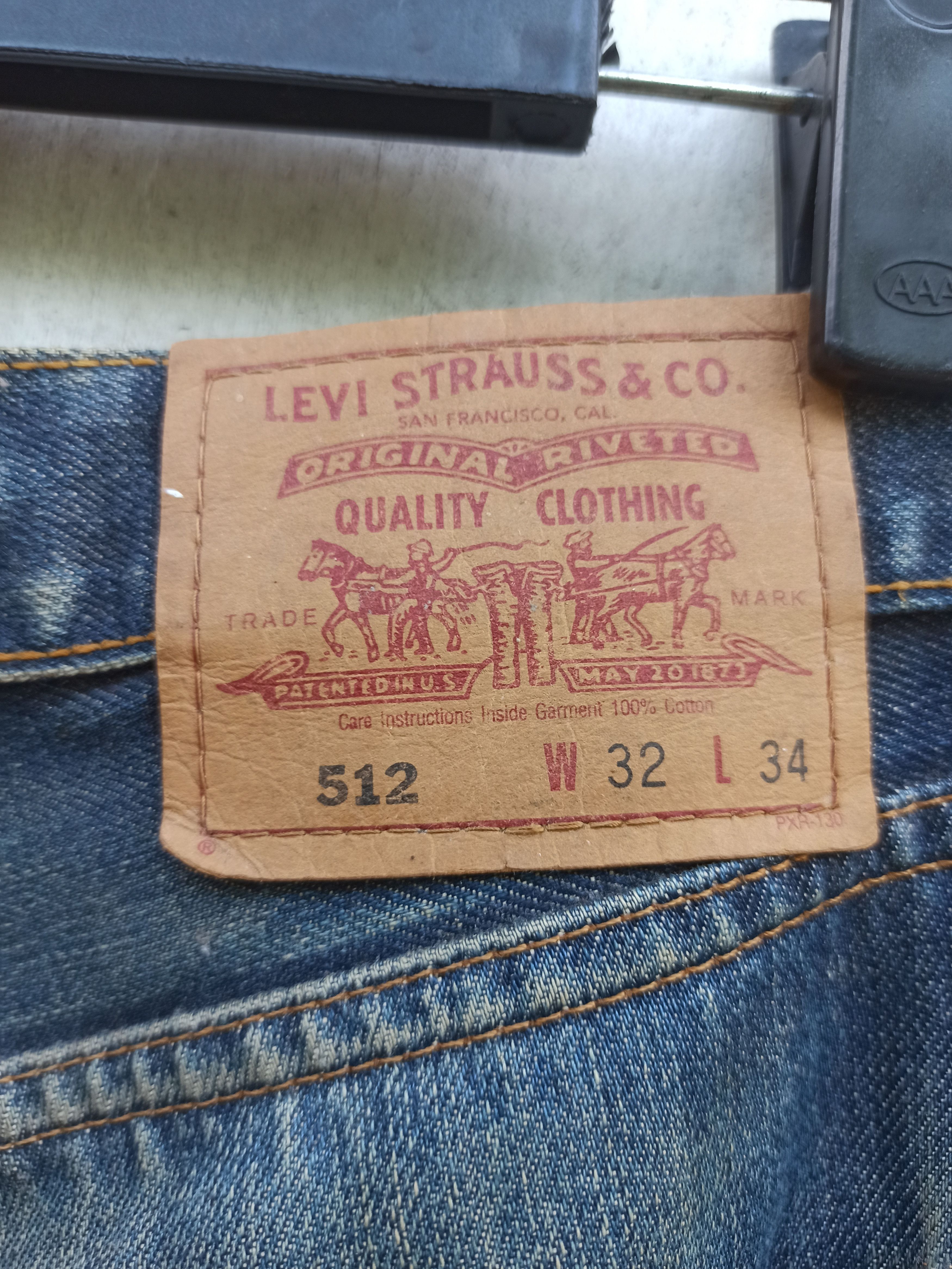 Levi's × Vintage Vintage Levi's 512 Distress Jean Size US 33 - 8 Thumbnail
