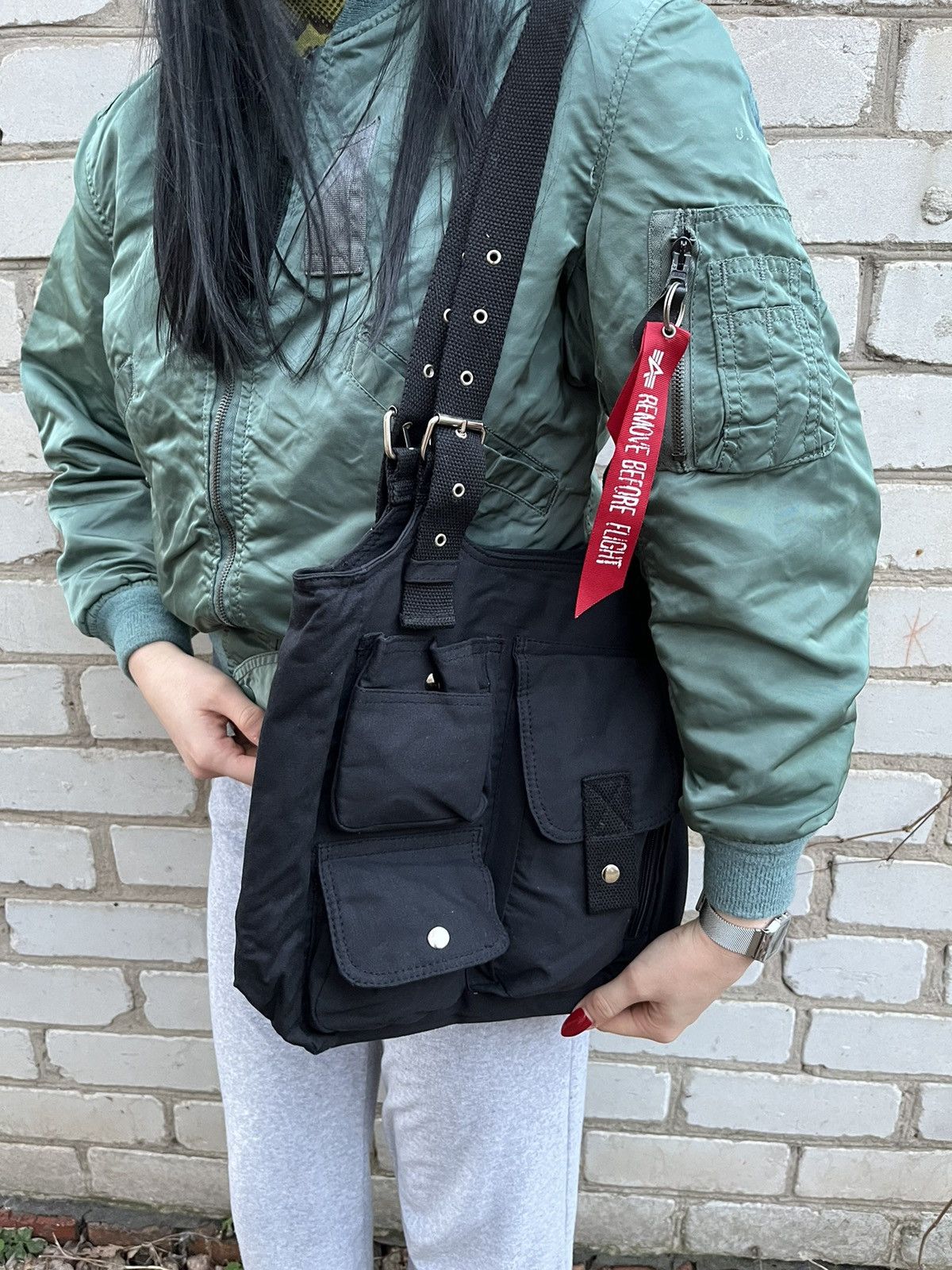 Japanese Brand y2k Milti Pocket Japanese Bag Military Style Size ONE SIZE - 12 Thumbnail