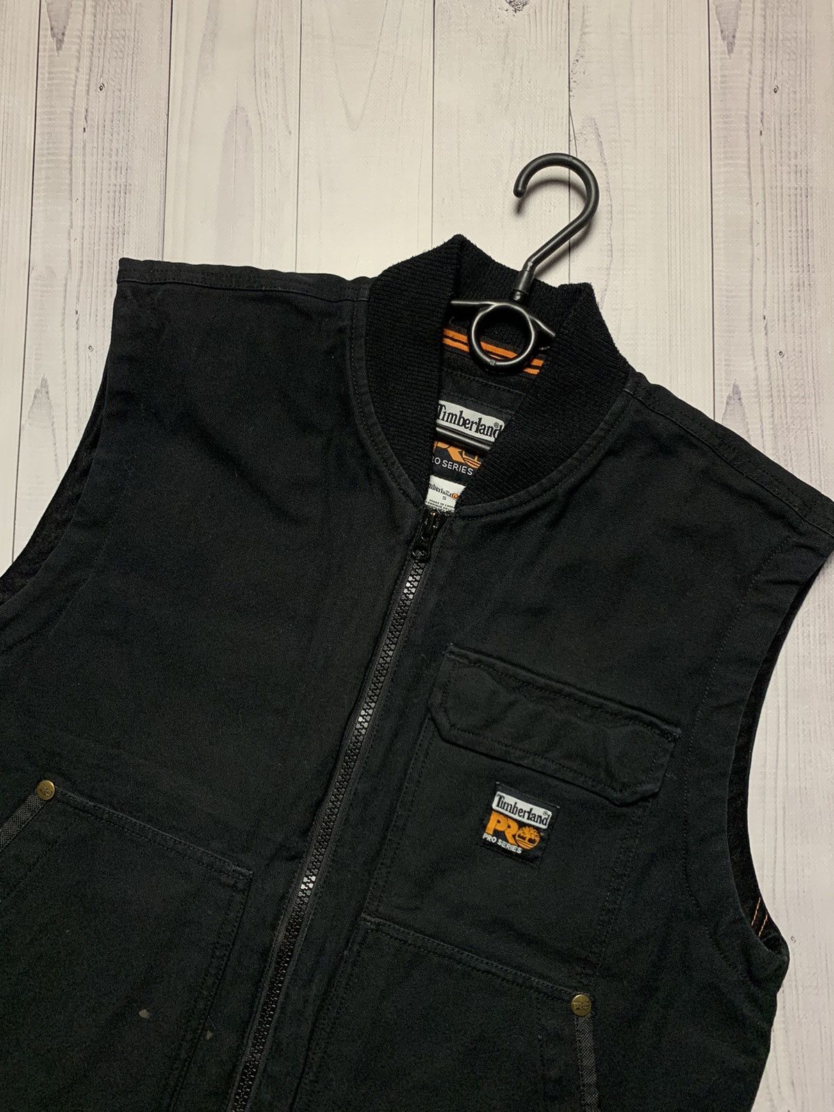 Timberland × Vintage Vintage Timberland Pro Workwear denim vest pocket Carhartt S Size US S / EU 44-46 / 1 - 2 Thumbnail