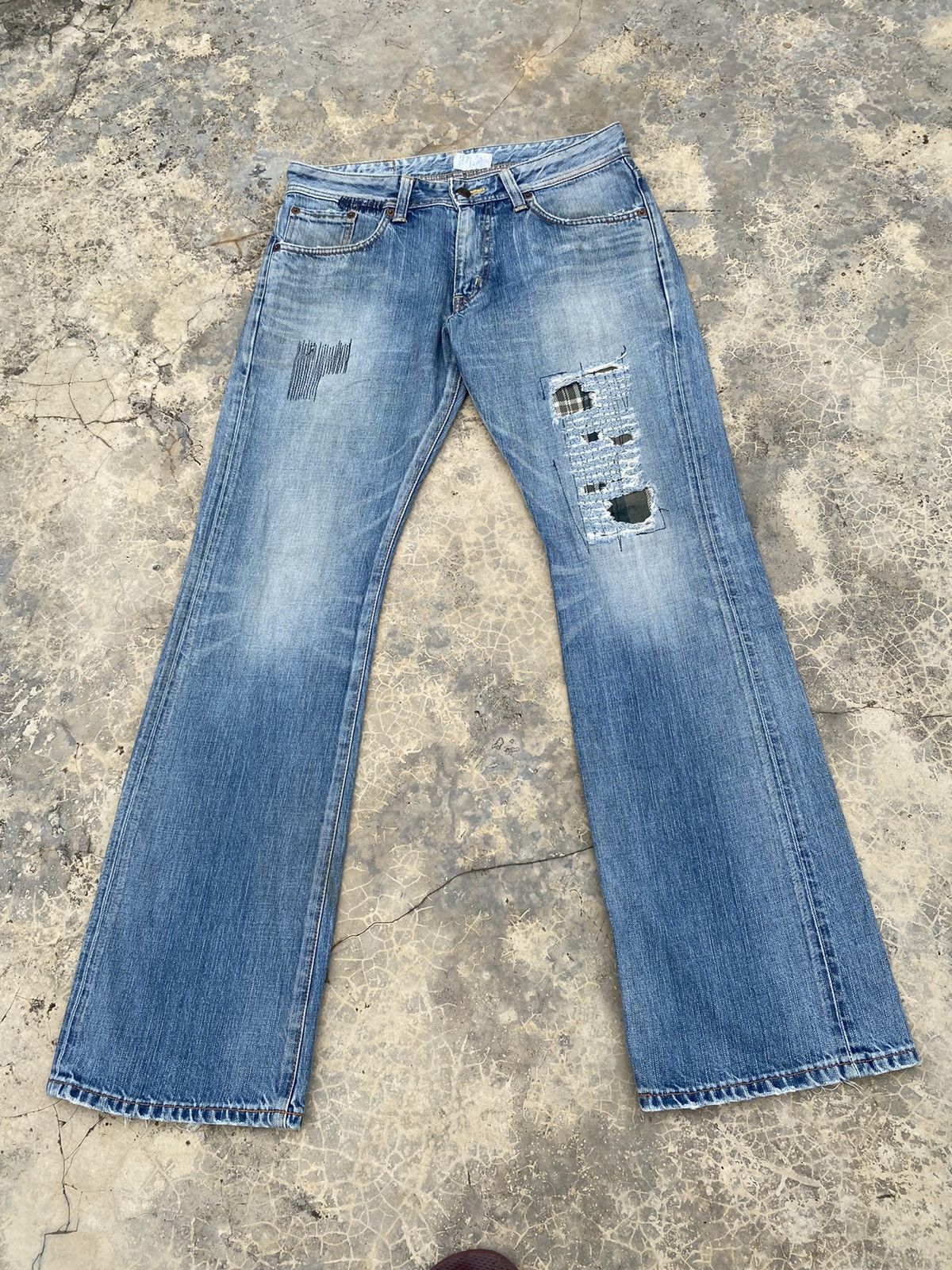 Edwin Vintage Distressed Edwin Flare Jeans Size US 31 - 3 Thumbnail