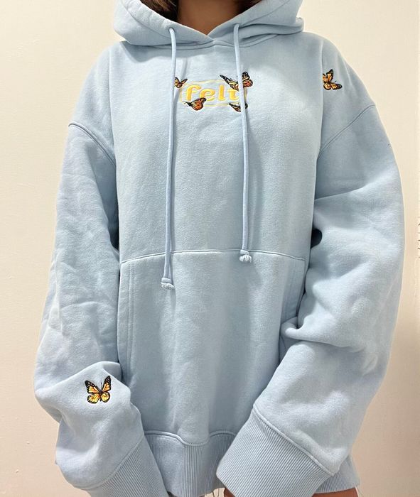FELT 💰SOLD💰 FELT embroidered butterfly hoodie | Grailed