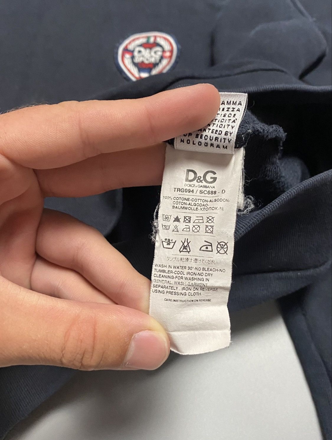 Dolce & Gabbana Dolce & Gabbana Sport Blue Sweatshirt Size US M / EU 48-50 / 2 - 5 Thumbnail