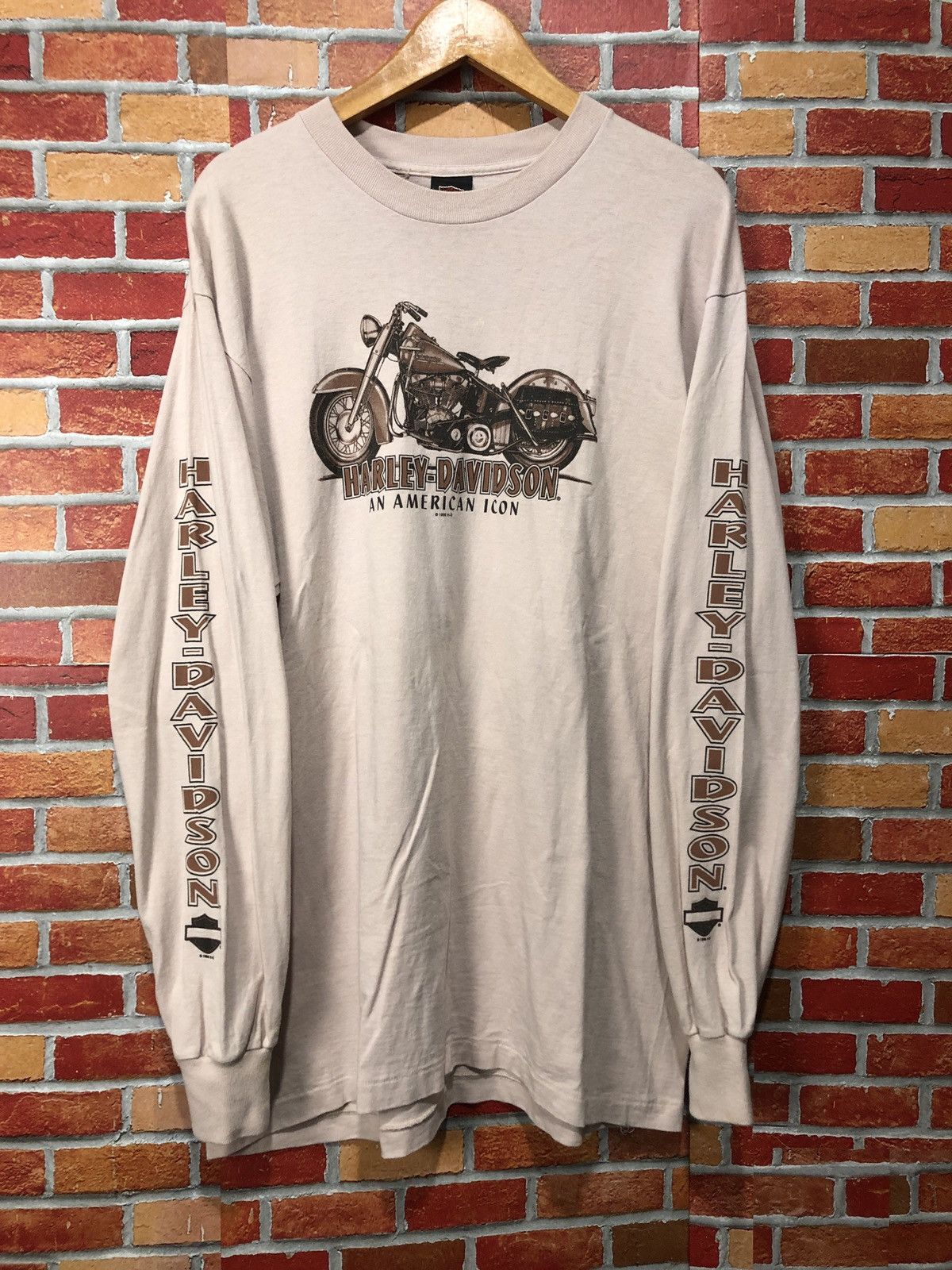 Harley Davidson Vintage 1996 Harley Davidson Long Sleeve T-Shirt Size US L / EU 52-54 / 3 - 1 Thumbnail