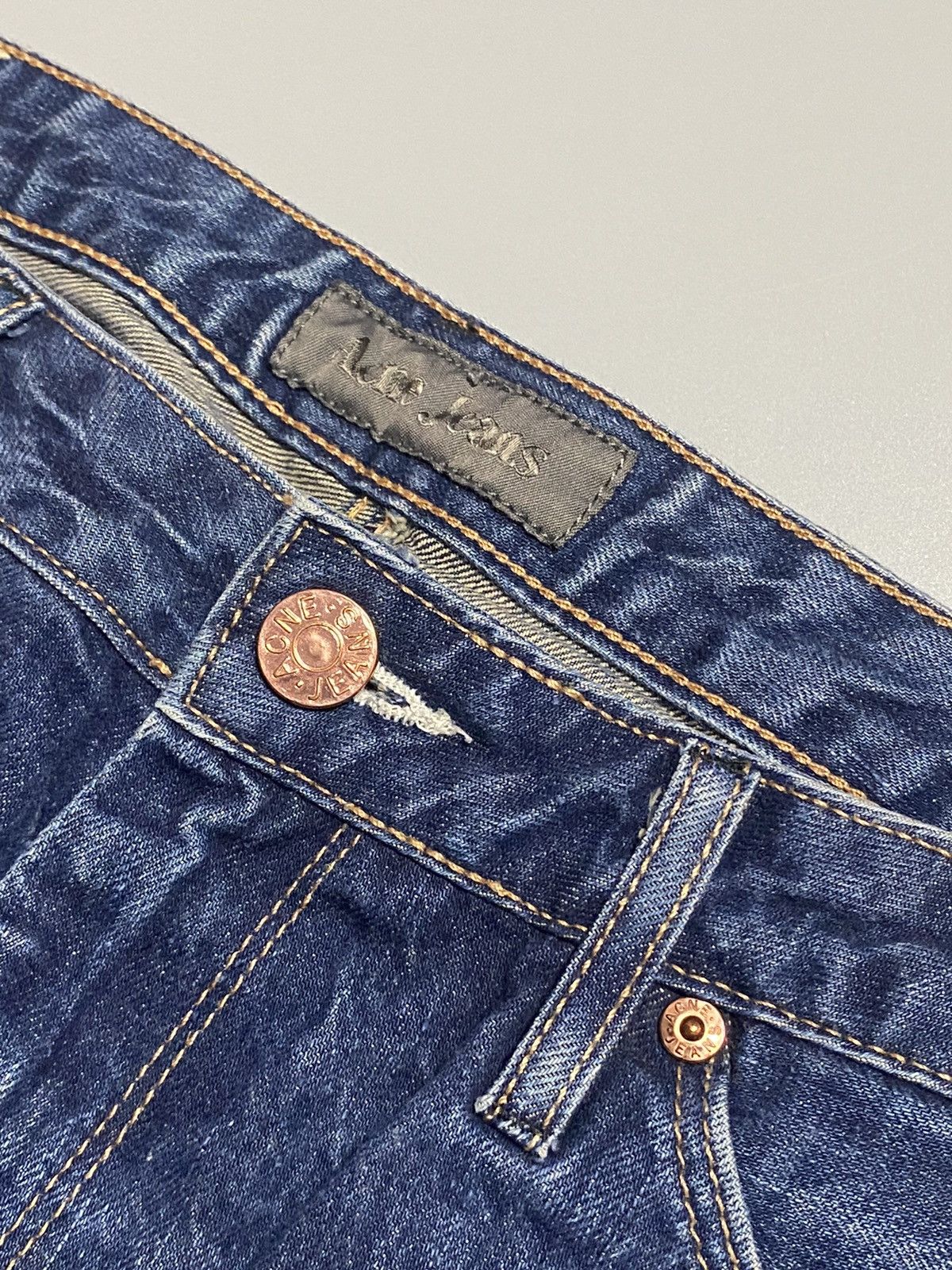 Acne Studios Acne Studios vintage painted denim jeans selvedge Size US 30 / EU 46 - 6 Thumbnail