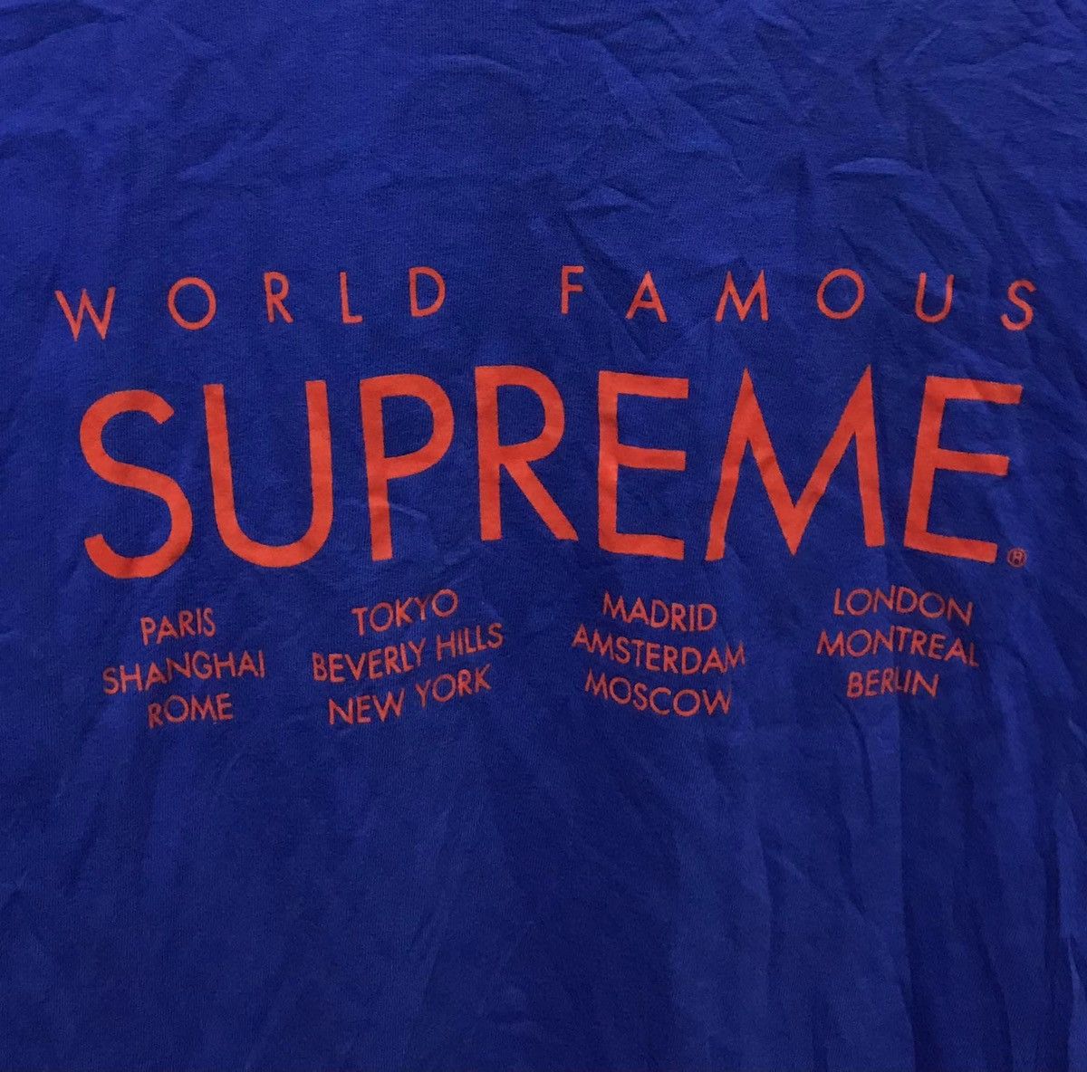 Supreme Supreme World Famous Tee Size US M / EU 48-50 / 2 - 2 Thumbnail