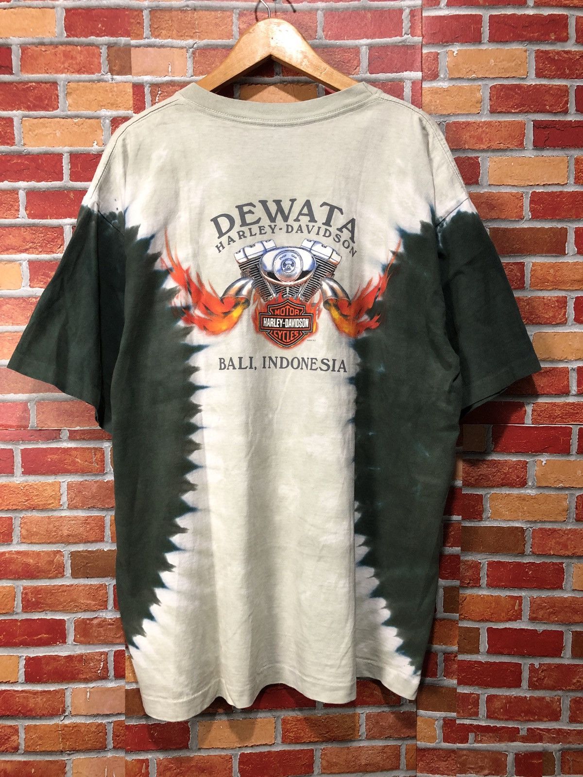 Harley Davidson Vintage Rare Harley Davidson Bali Dealers Tie Dye T-Shirt Size US L / EU 52-54 / 3 - 4 Thumbnail