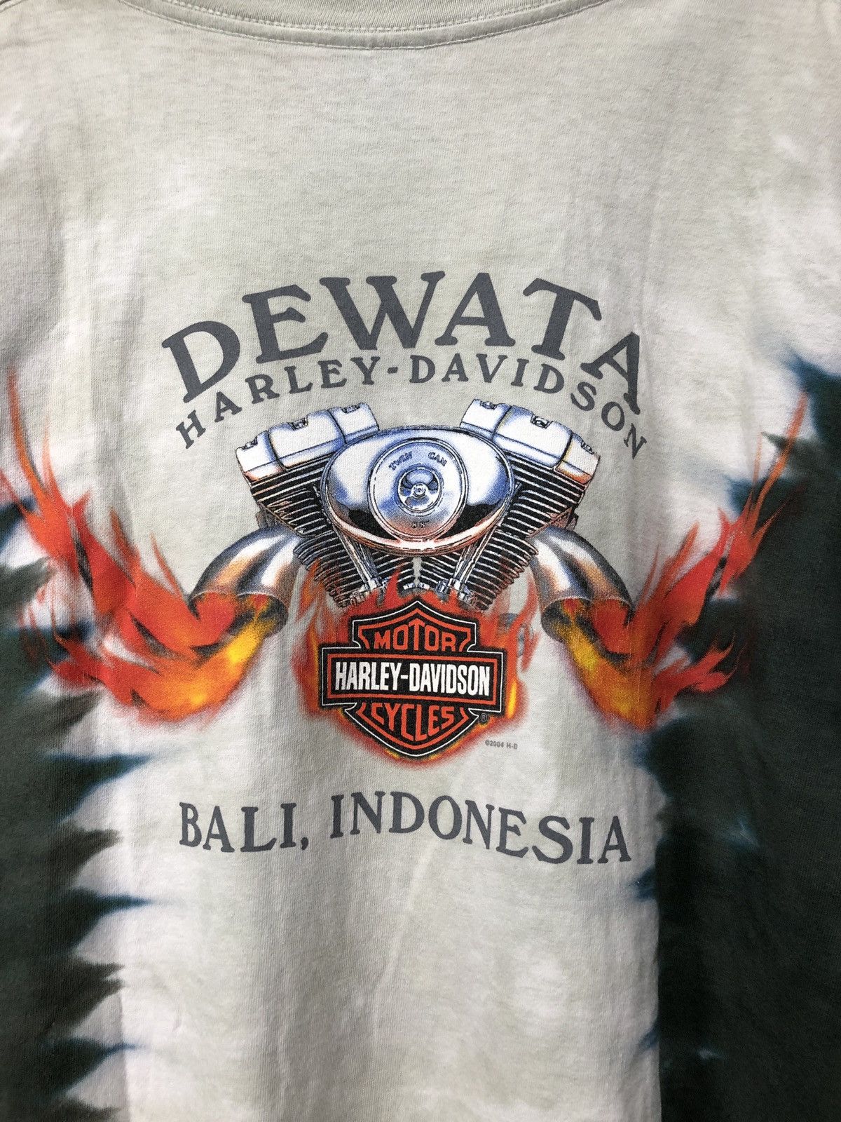 Harley Davidson Vintage Rare Harley Davidson Bali Dealers Tie Dye T-Shirt Size US L / EU 52-54 / 3 - 5 Thumbnail