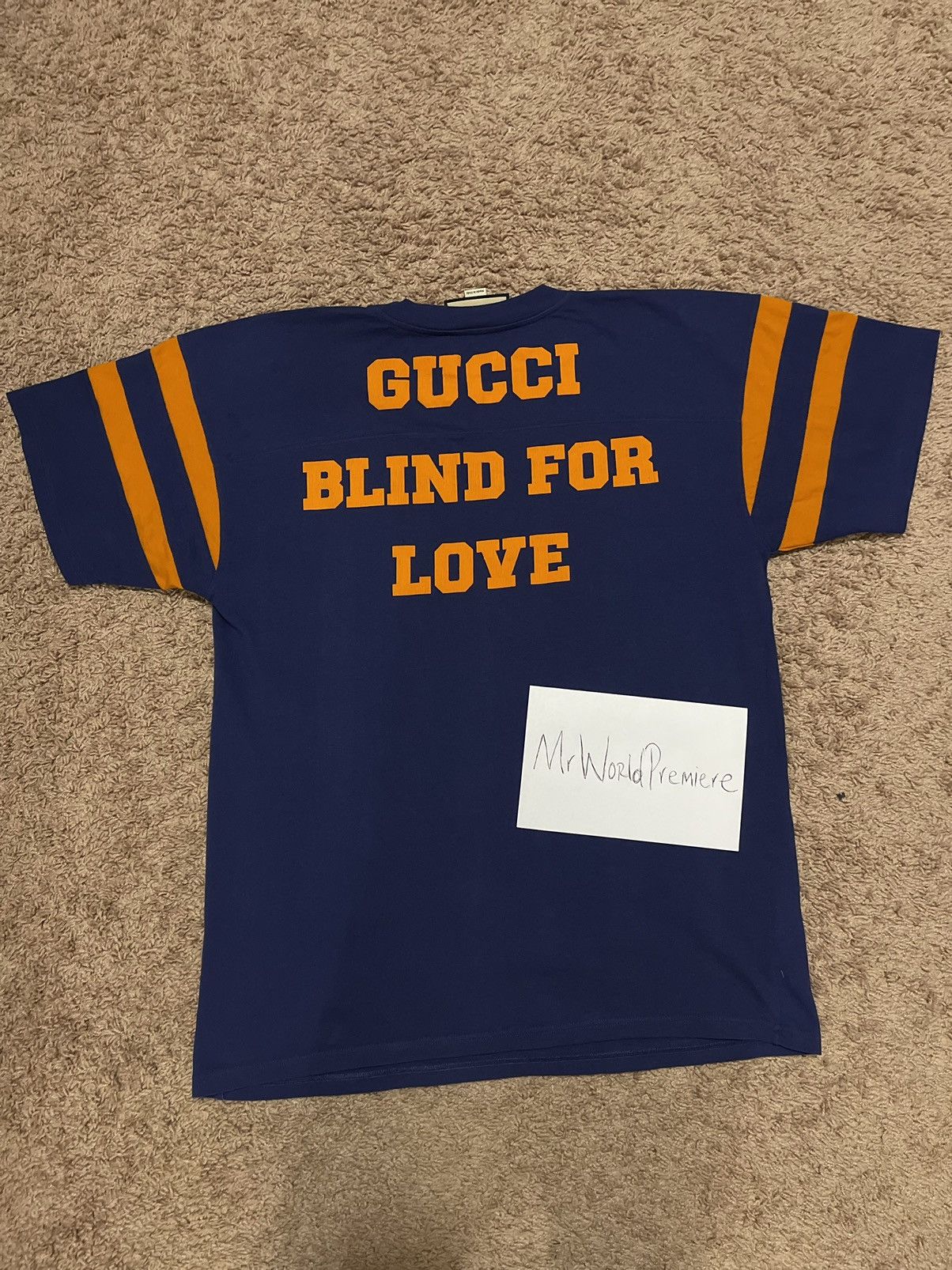 Gucci Gucci Blue '25 Gucci Eschatology & Blind For Love 1921' Size US L / EU 52-54 / 3 - 4 Thumbnail