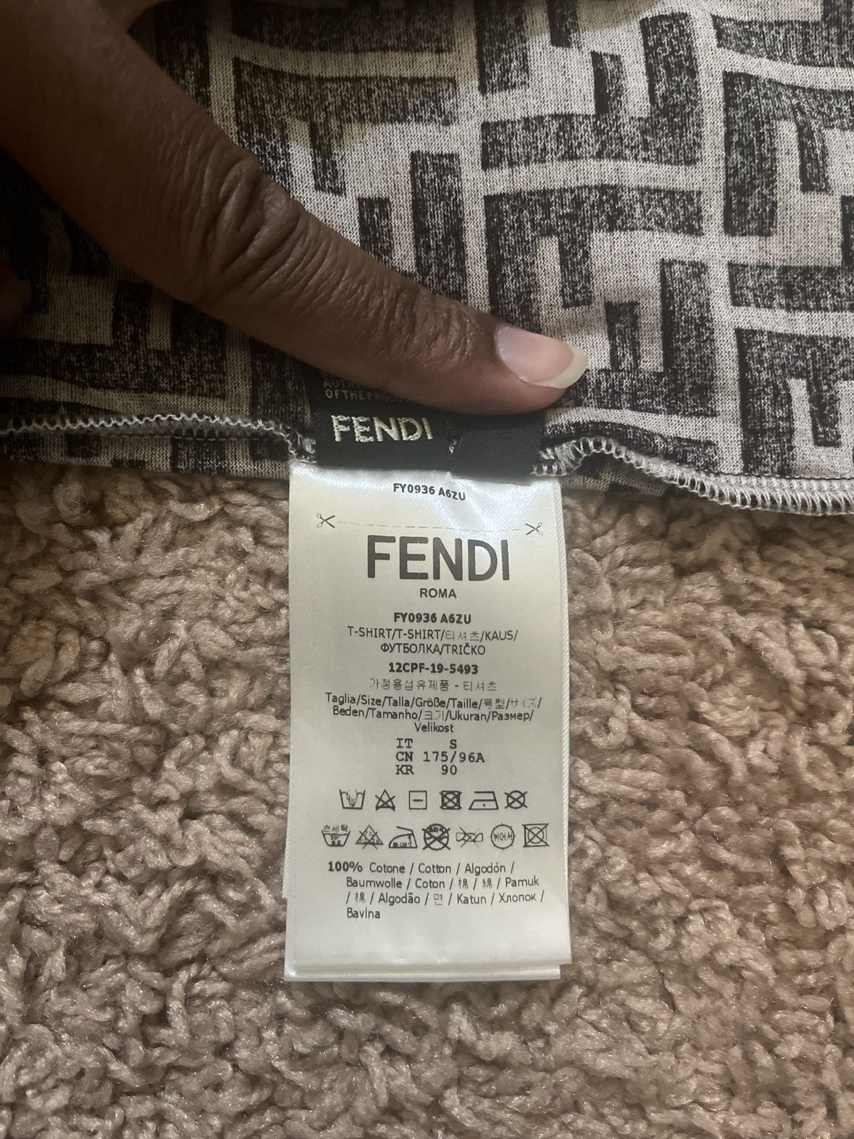 Fendi Fendi Brown FF Motif Shirt Size US L / EU 52-54 / 3 - 6 Thumbnail
