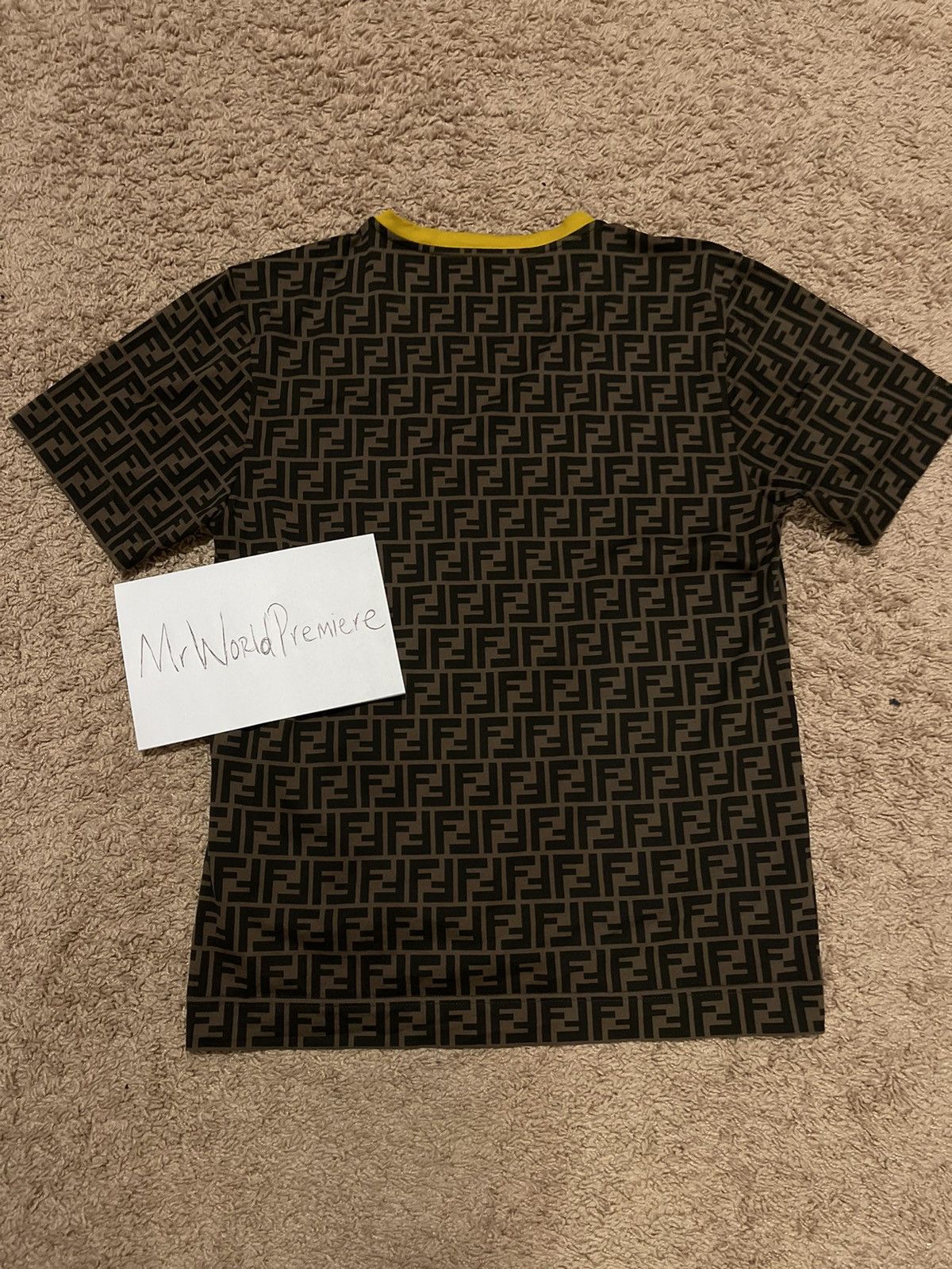 Fendi Fendi Brown FF Motif Shirt Size US L / EU 52-54 / 3 - 3 Thumbnail