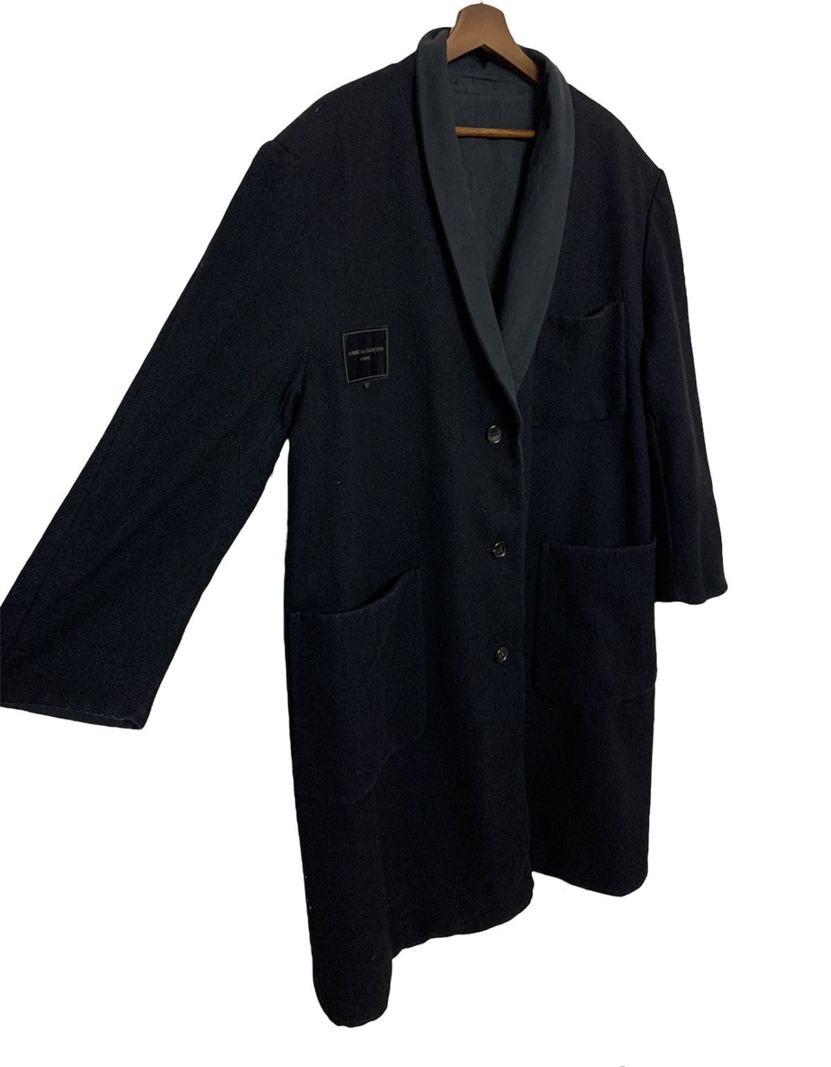 Comme des Garcons Archives 80’s CDG HOMME Oversized Wool Reversible Long Coat Size US L / EU 52-54 / 3 - 2 Thumbnail