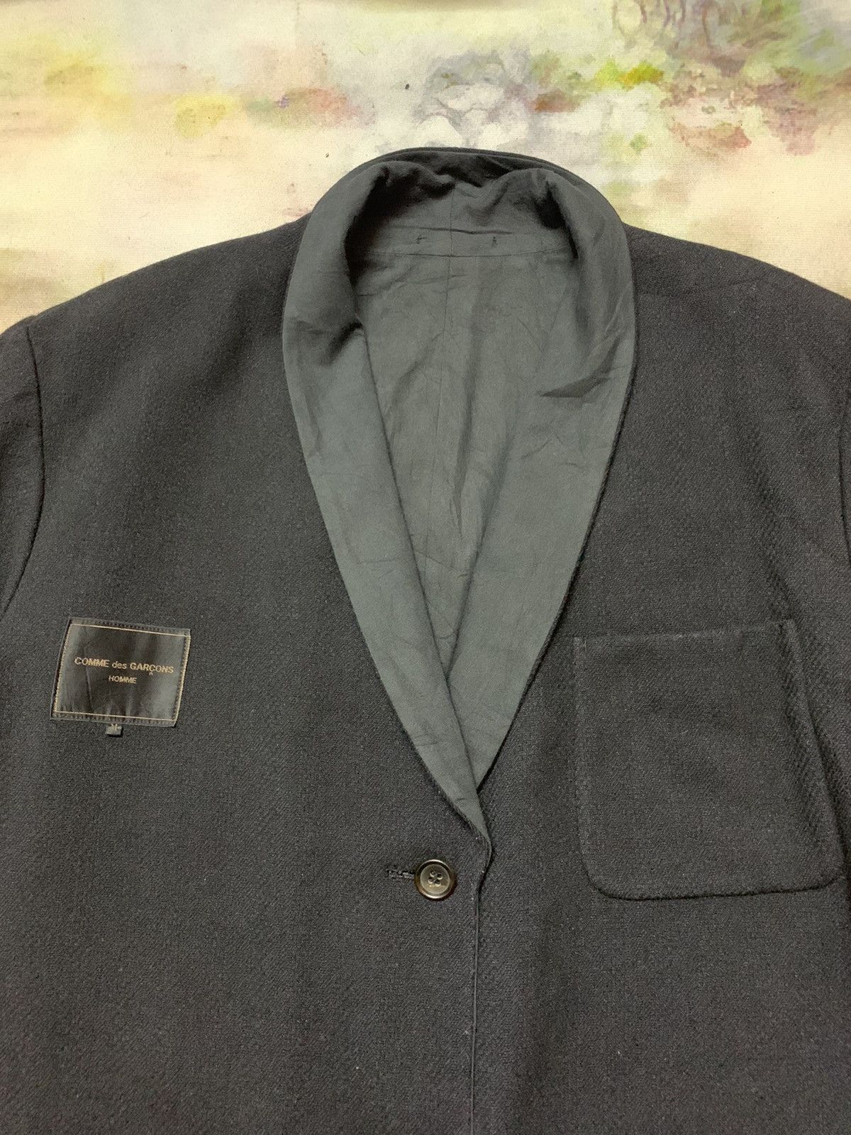 Comme des Garcons Archives 80’s CDG HOMME Oversized Wool Reversible Long Coat Size US L / EU 52-54 / 3 - 7 Thumbnail