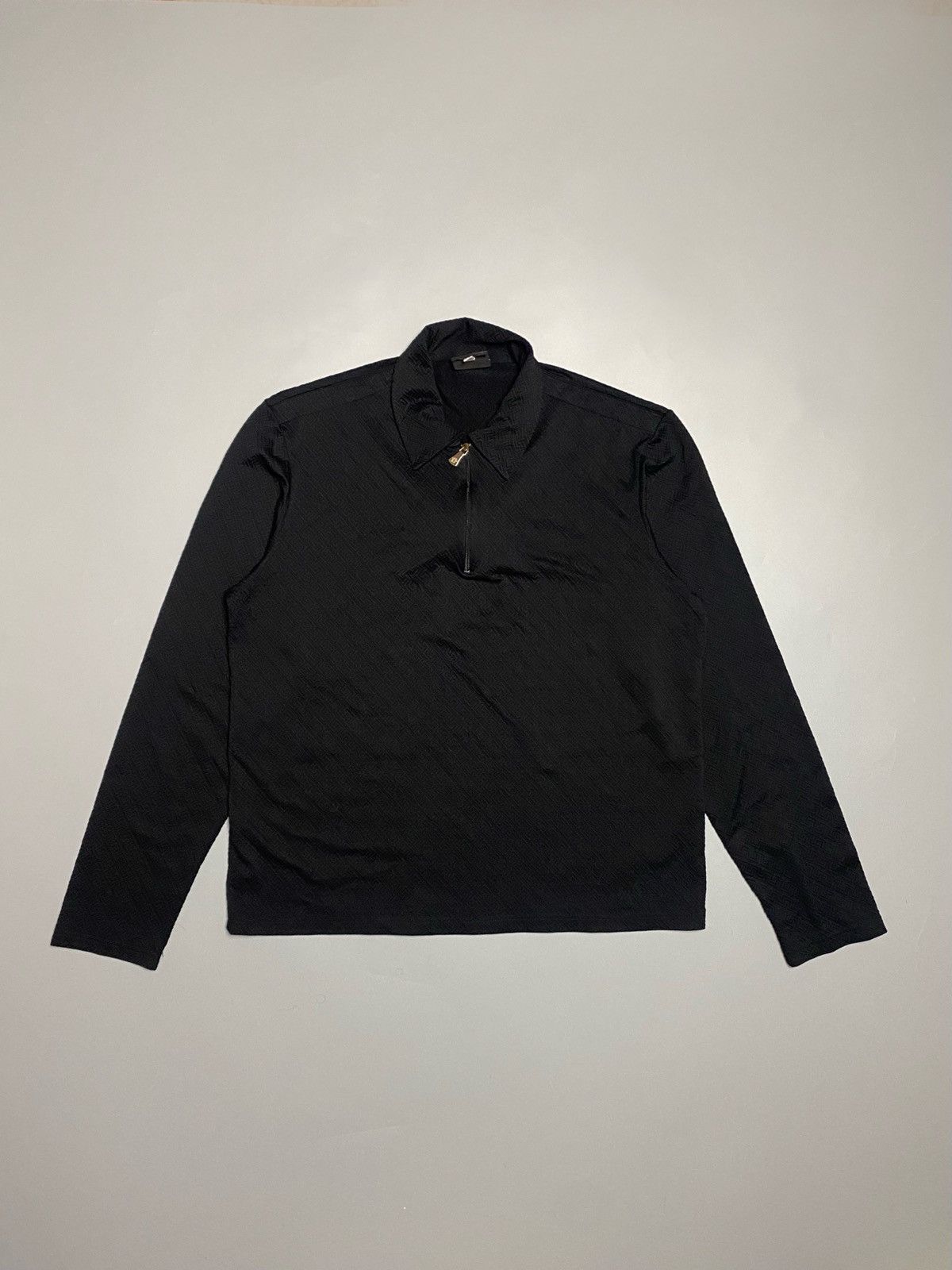 Versace Jeans Couture Versace vintage patterns longsleeve polo neck Size US M / EU 48-50 / 2 - 2 Thumbnail