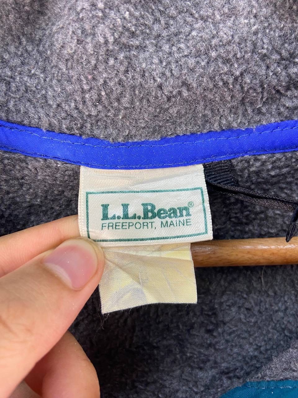 L.L. Bean × Vintage Vintage 90s LL Bean Deep Pile Fleece Snap Button Pullover Size US XL / EU 56 / 4 - 6 Thumbnail