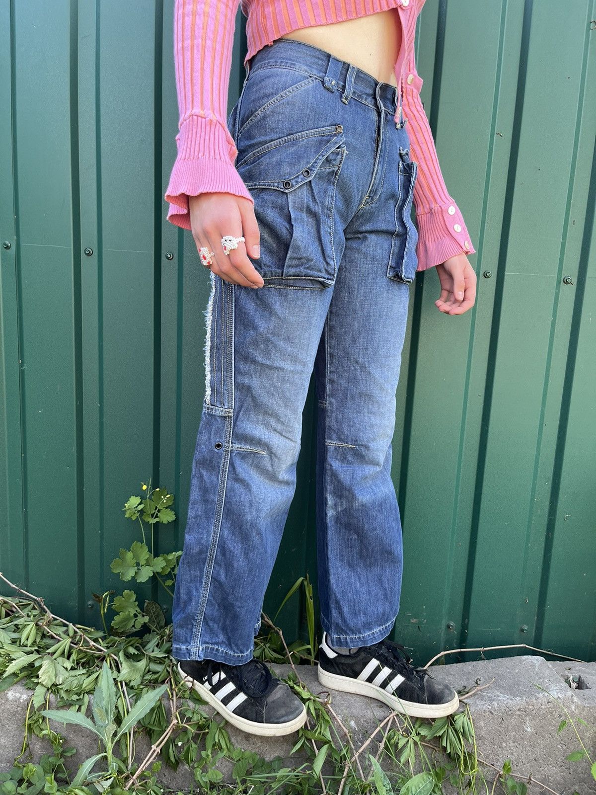 Other Rare Vintage Diesel Gang Loose Fit Jeans Cargo Size 28" / US 6 / IT 42 - 15 Thumbnail
