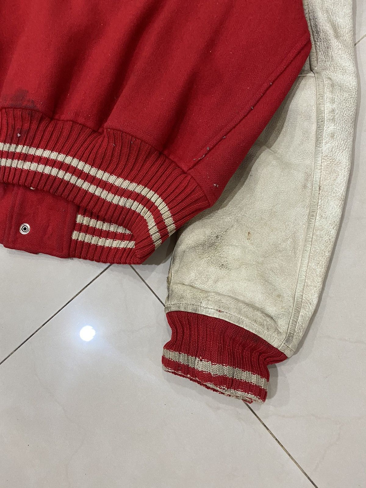 Hysteric Glamour 🔥HYSTERIC GLAMOUR BULLDOG LOGO WOOL LEATHER VARSITY JACKET Size US M / EU 48-50 / 2 - 10 Thumbnail