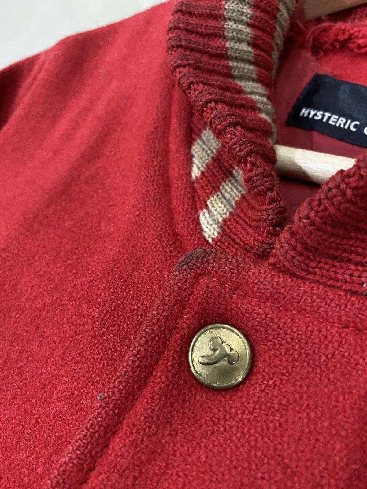 Hysteric Glamour 🔥HYSTERIC GLAMOUR BULLDOG LOGO WOOL LEATHER VARSITY JACKET Size US M / EU 48-50 / 2 - 12 Thumbnail