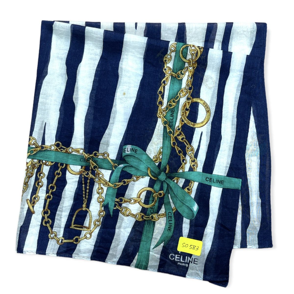 CELINE HANDKERCHIEF BANDANA POCKETSQUARE HEADBAND TURBAN