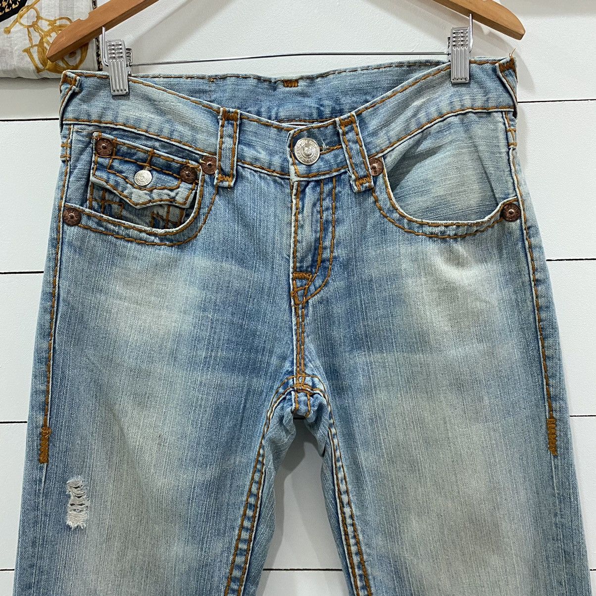 True Religion True Religion Distressed Denim Jeans Size US 33 - 6 Thumbnail
