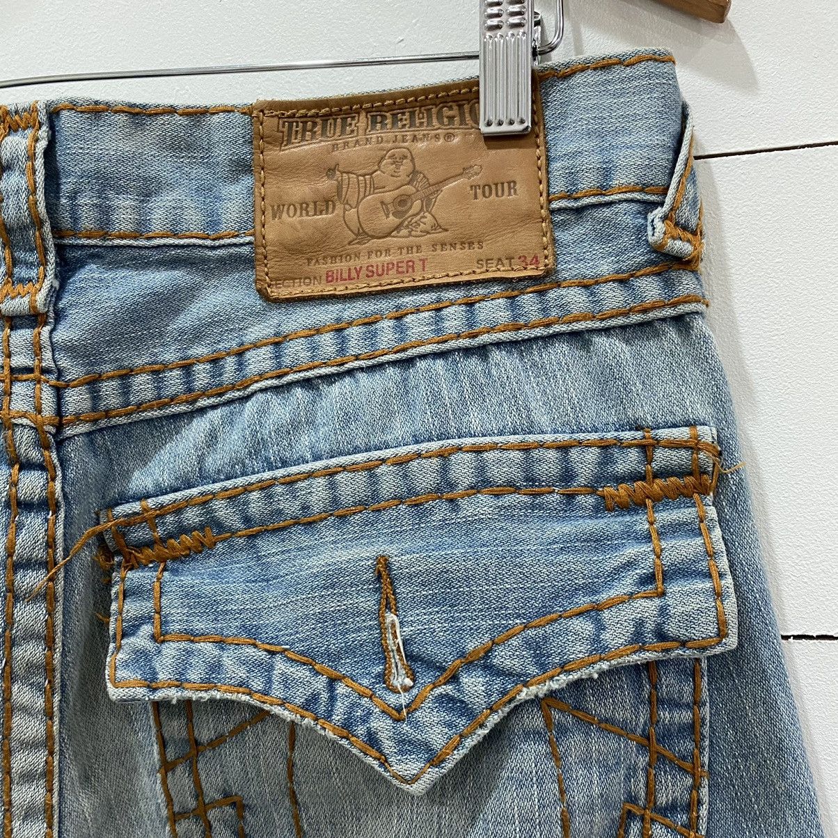 True Religion True Religion Distressed Denim Jeans Size US 33 - 8 Thumbnail