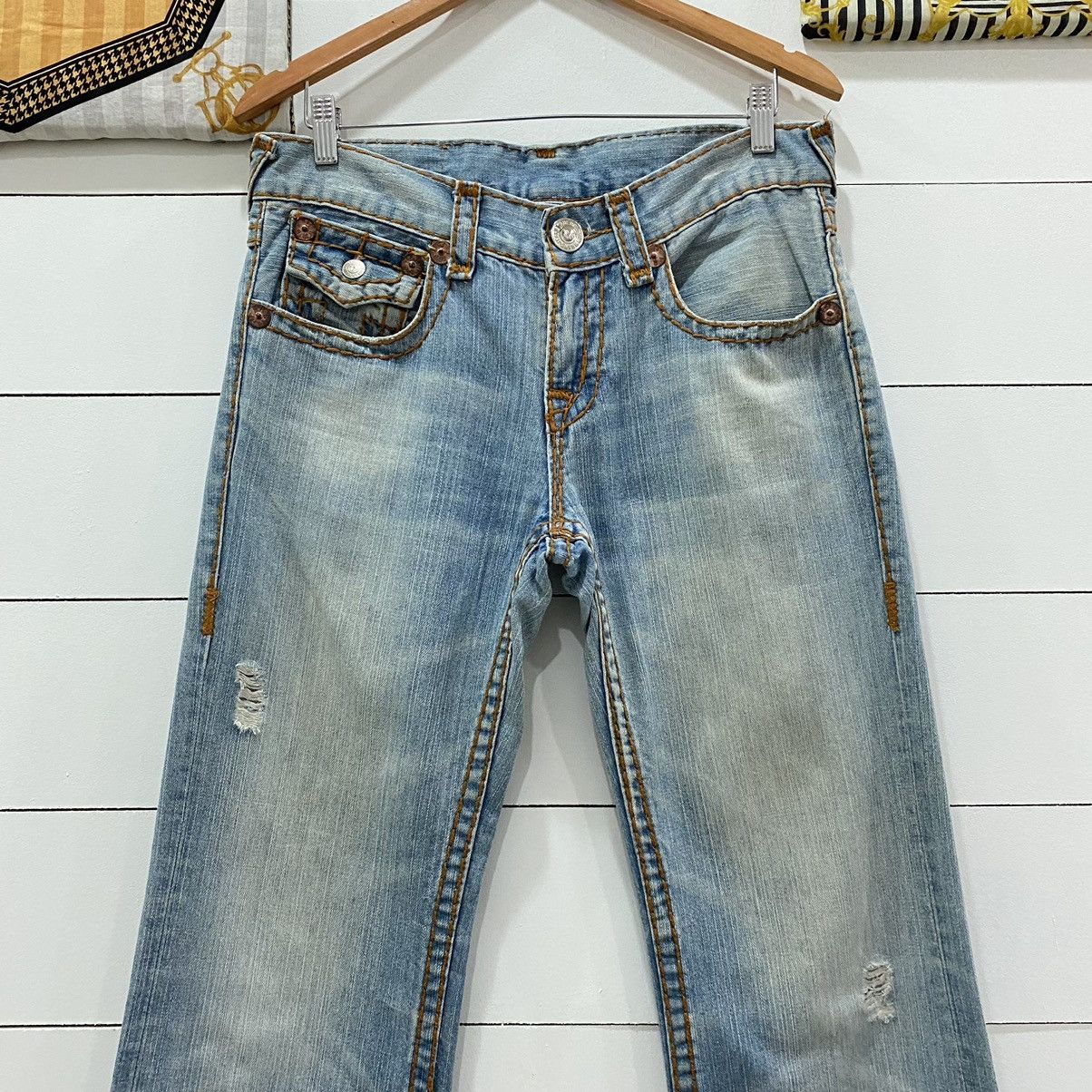 True Religion True Religion Distressed Denim Jeans Size US 33 - 5 Thumbnail