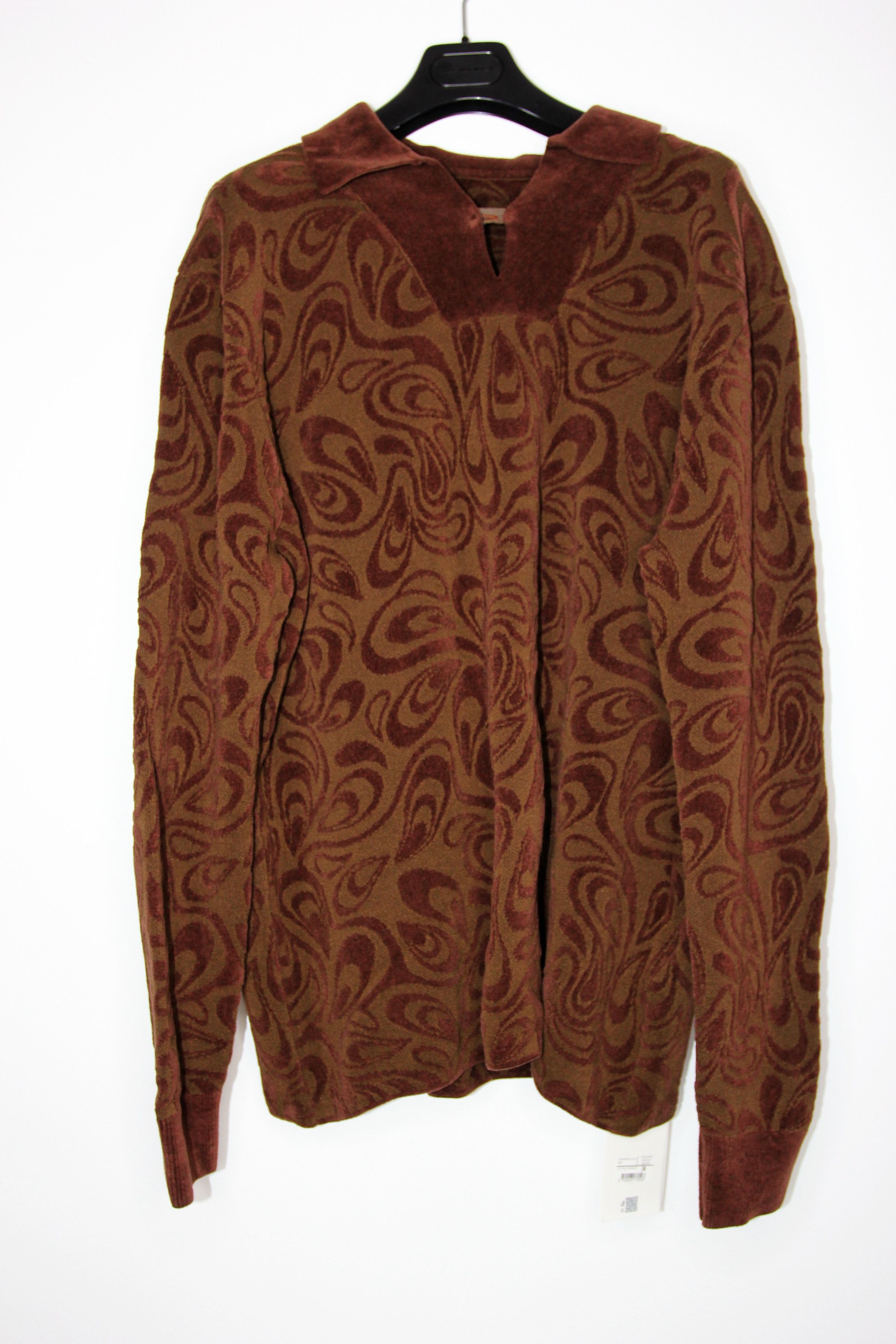 Jacquemus BNWT AW22 JACQUEMUS "LE PAPIER" LE POLO PAISLEY SWEATER S Size US S / EU 44-46 / 1 - 2 Thumbnail