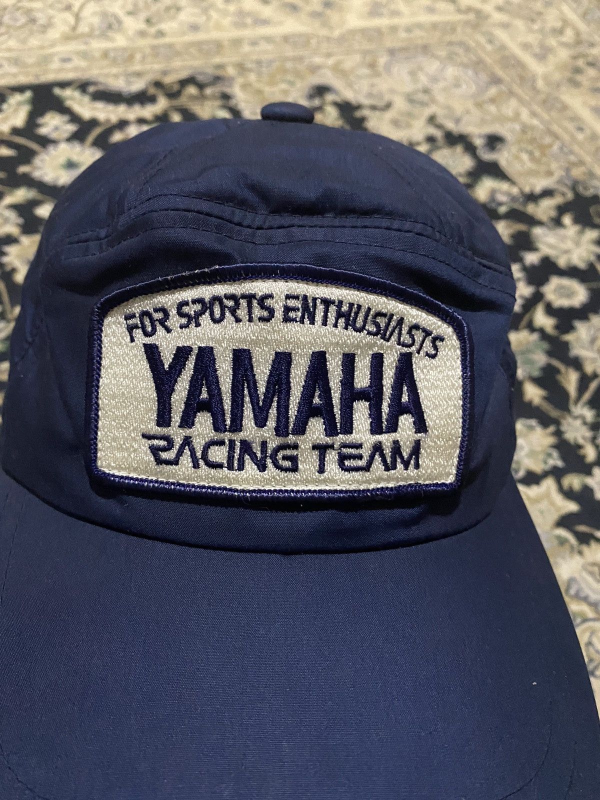 Vintage VTG 90’s Yamaha Racing Team Big Patches Cap Ear Flaps Size ONE SIZE - 6 Thumbnail