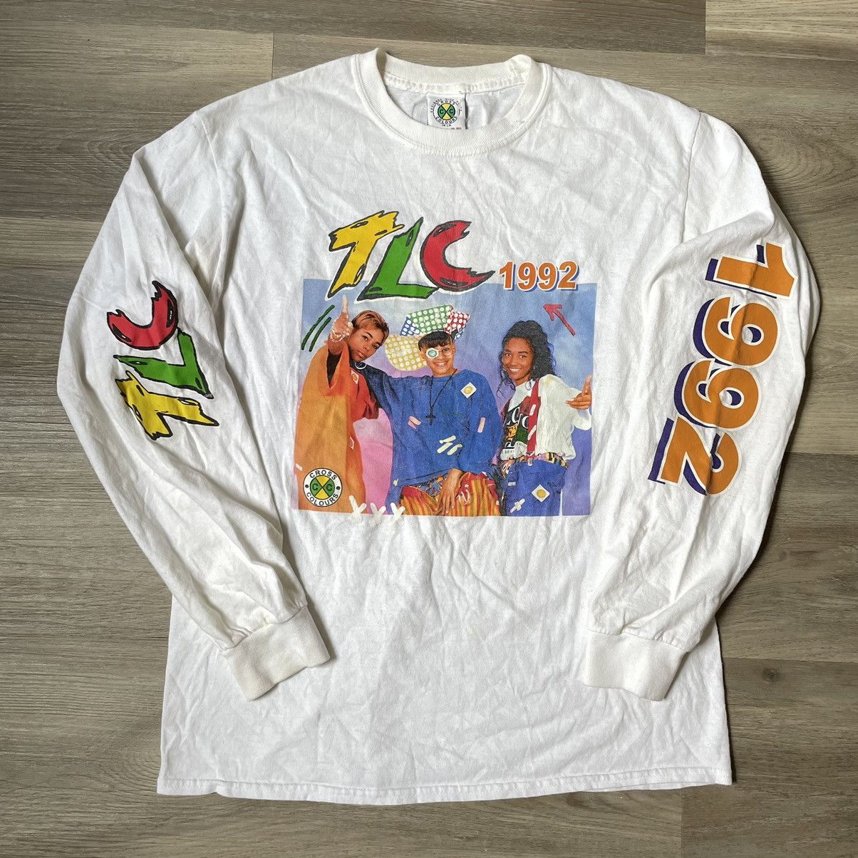 Vintage Vintage 90s 1992 Cross Colours TLC Long Sleeve Hip Hop Tour