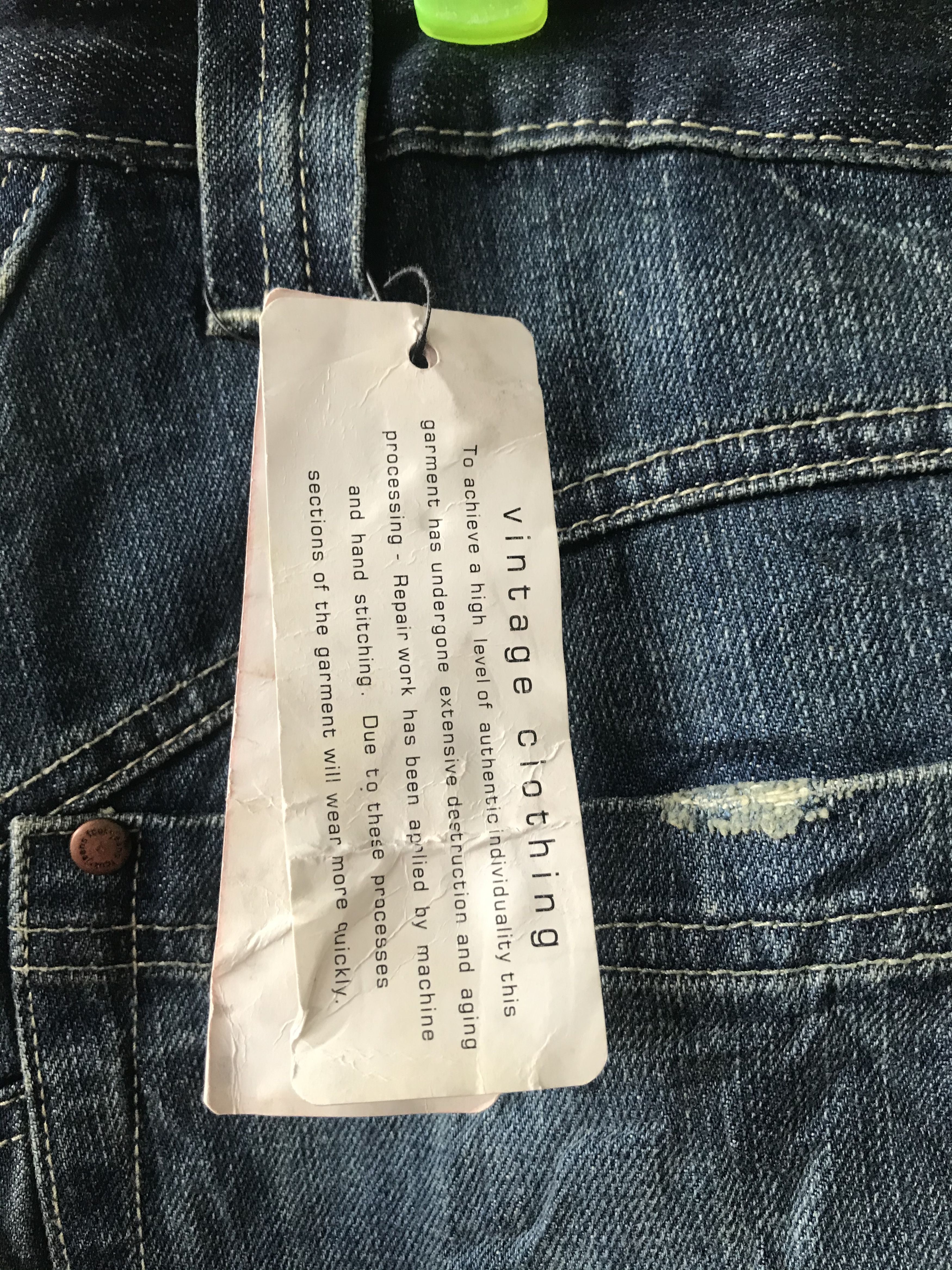 FCUK FCUK Distressed Denim Size US 35 - 12 Thumbnail