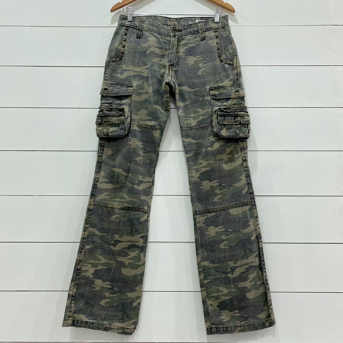 If Six Was Nine × Japanese Brand × Le Grande Bleu (L.G.B.) Semantic Design Tactical Pocket Camo Cargo Pants Size US 30 / EU 46 - 1 Thumbnail