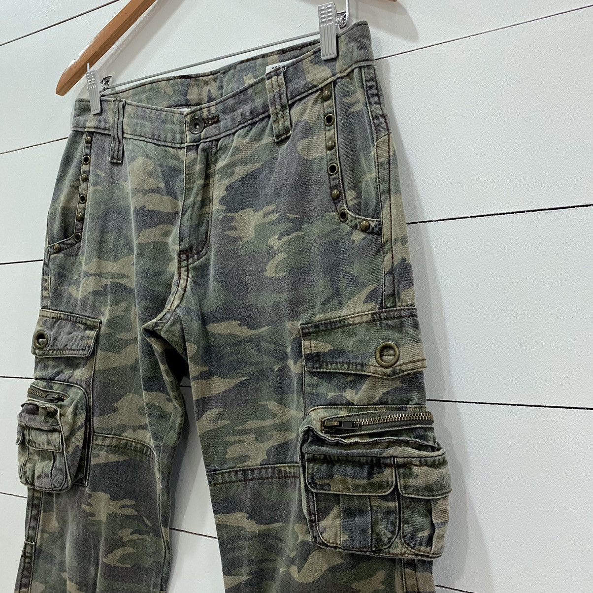 If Six Was Nine × Japanese Brand × Le Grande Bleu (L.G.B.) Semantic Design Tactical Pocket Camo Cargo Pants Size US 30 / EU 46 - 3 Thumbnail