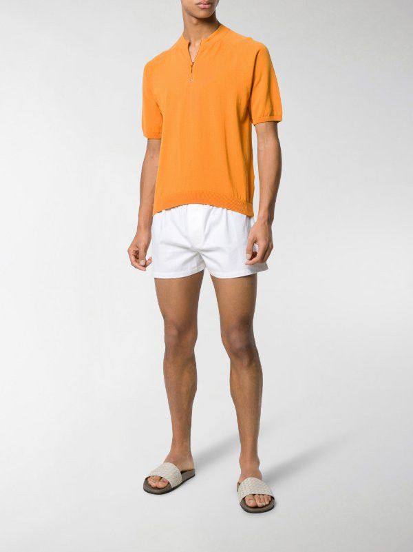 Jacquemus Orange Half-Zip Knitted Top Size US XS / EU 42 / 0 - 4 Thumbnail