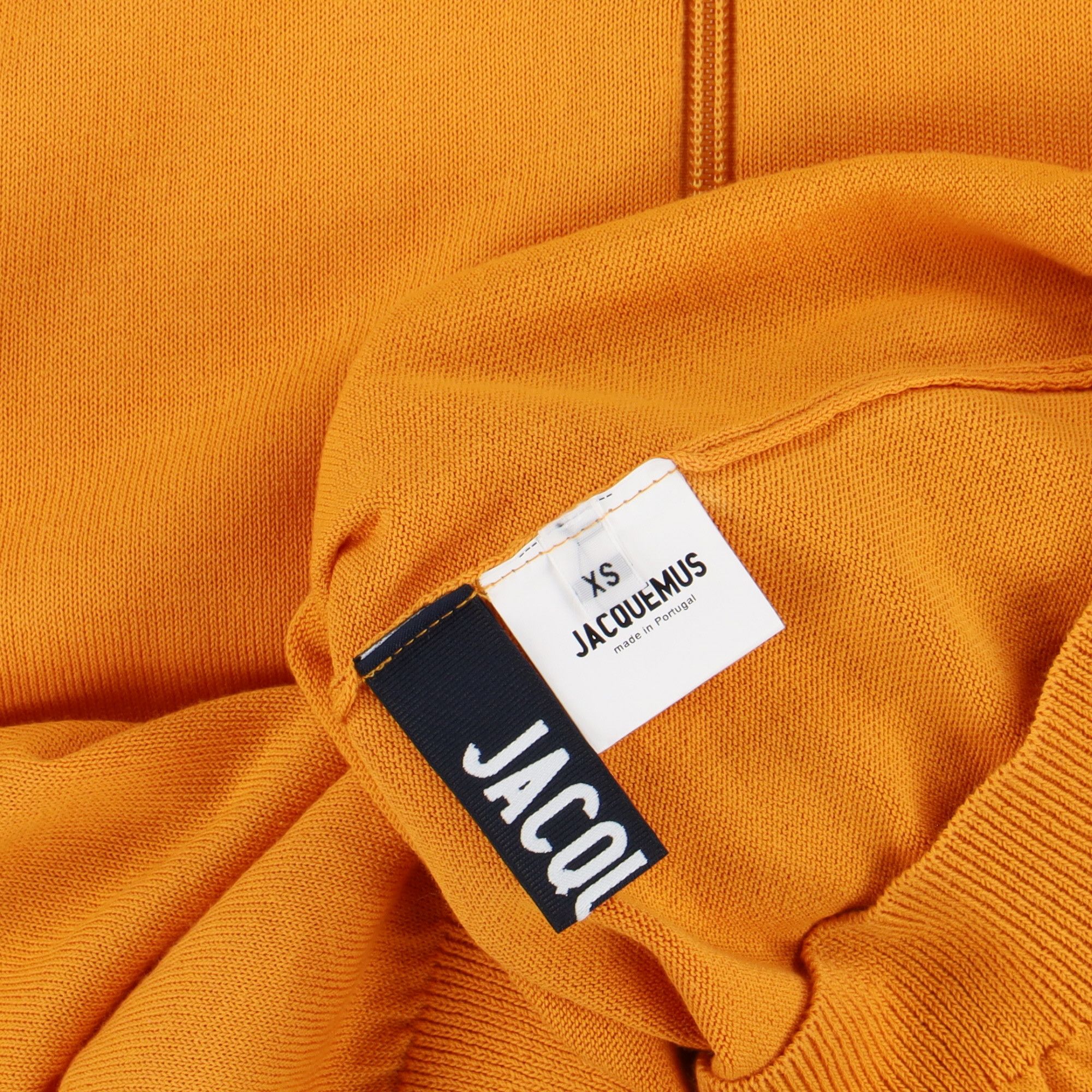 Jacquemus Orange Half-Zip Knitted Top Size US XS / EU 42 / 0 - 7 Thumbnail