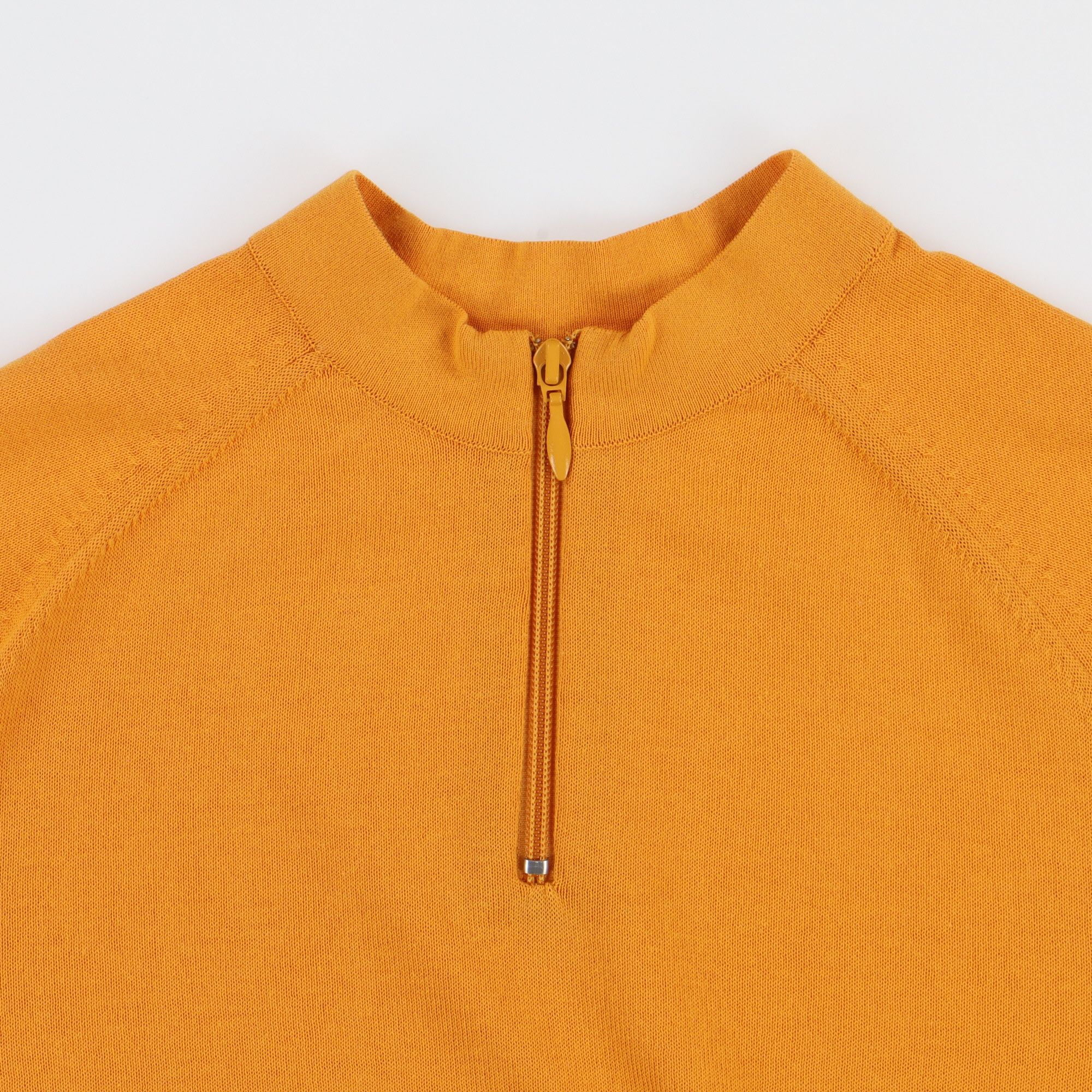 Jacquemus Orange Half-Zip Knitted Top Size US XS / EU 42 / 0 - 6 Thumbnail