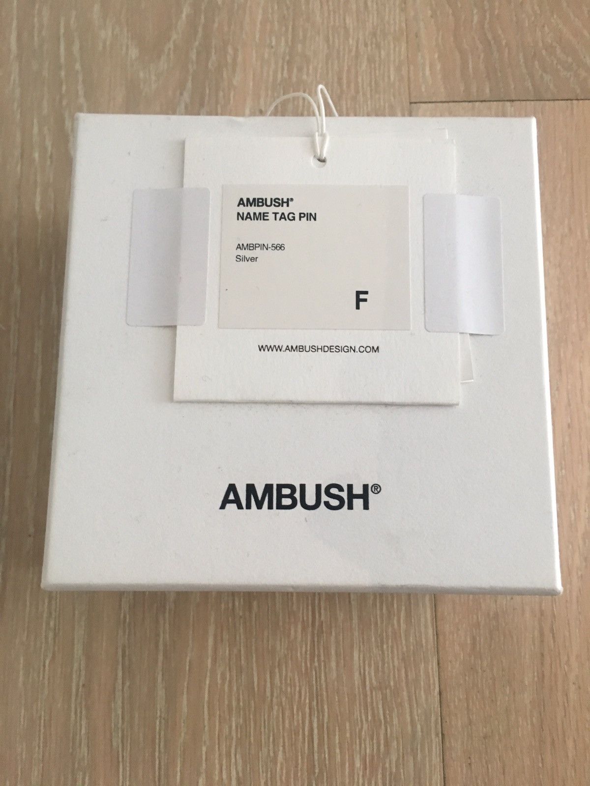 Ambush Design NIB Ambush Silver Metal Name Tag Size ONE SIZE - 2 Thumbnail