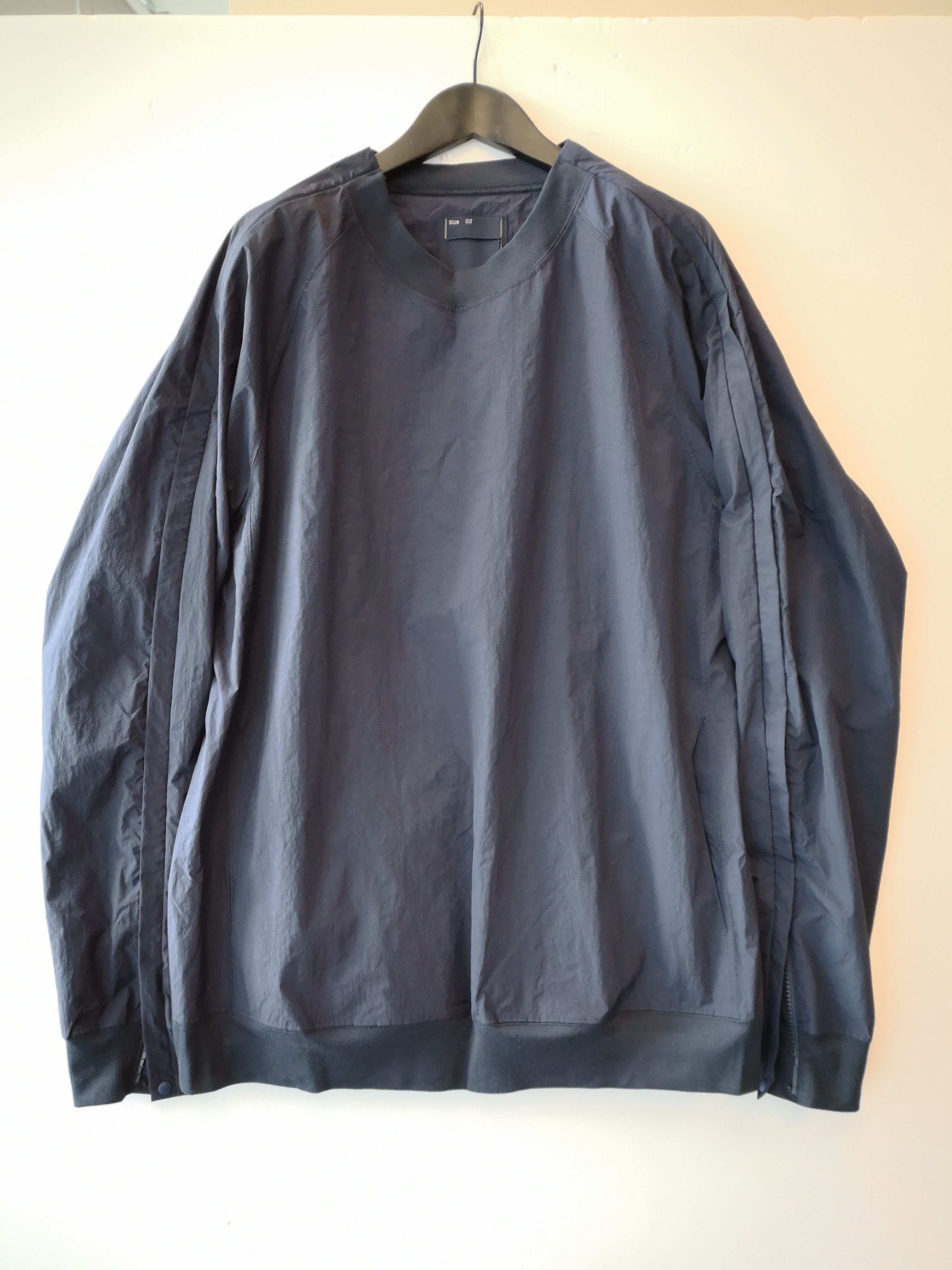 meanswhile Popper nylon sweatshirt in Navy Size US S / EU 44-46 / 1 - 1 Thumbnail