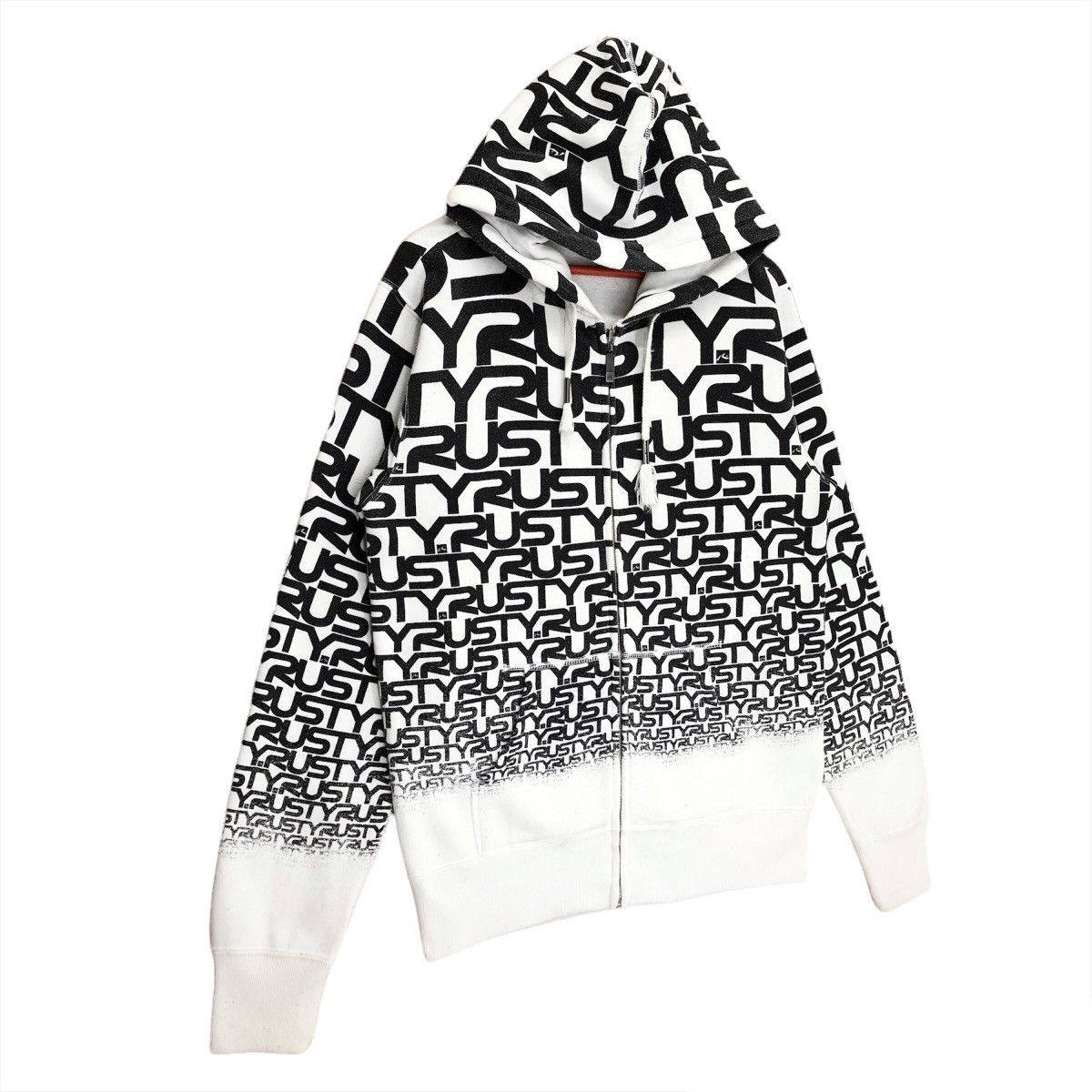 Rusty Rusty All Over Print Zipper Hoodie Size US L / EU 52-54 / 3 - 3 Thumbnail